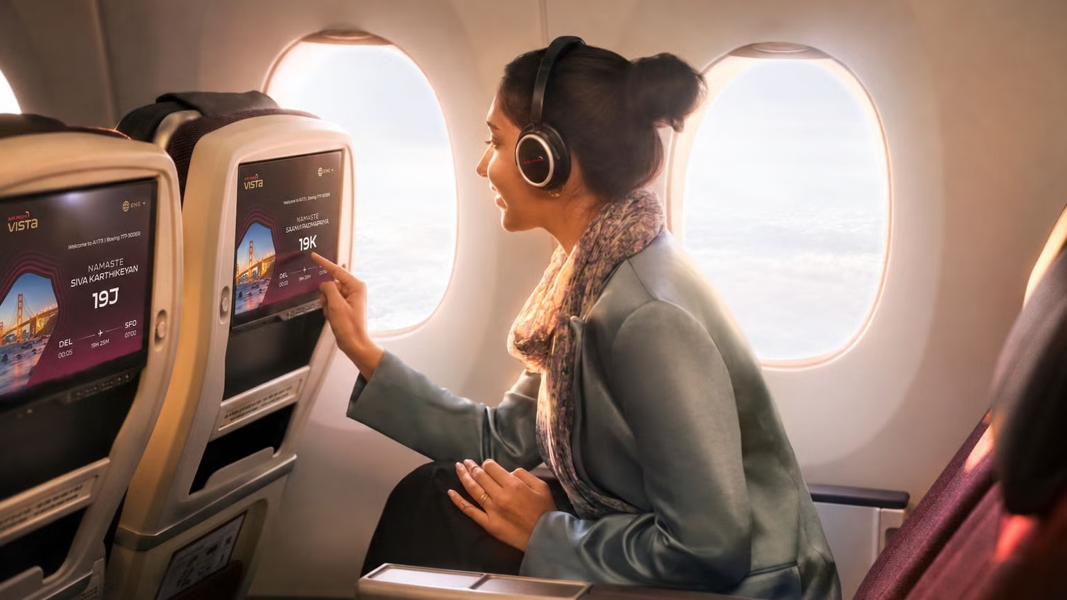 Air India intorduces new entertainment system. Photo: Air India