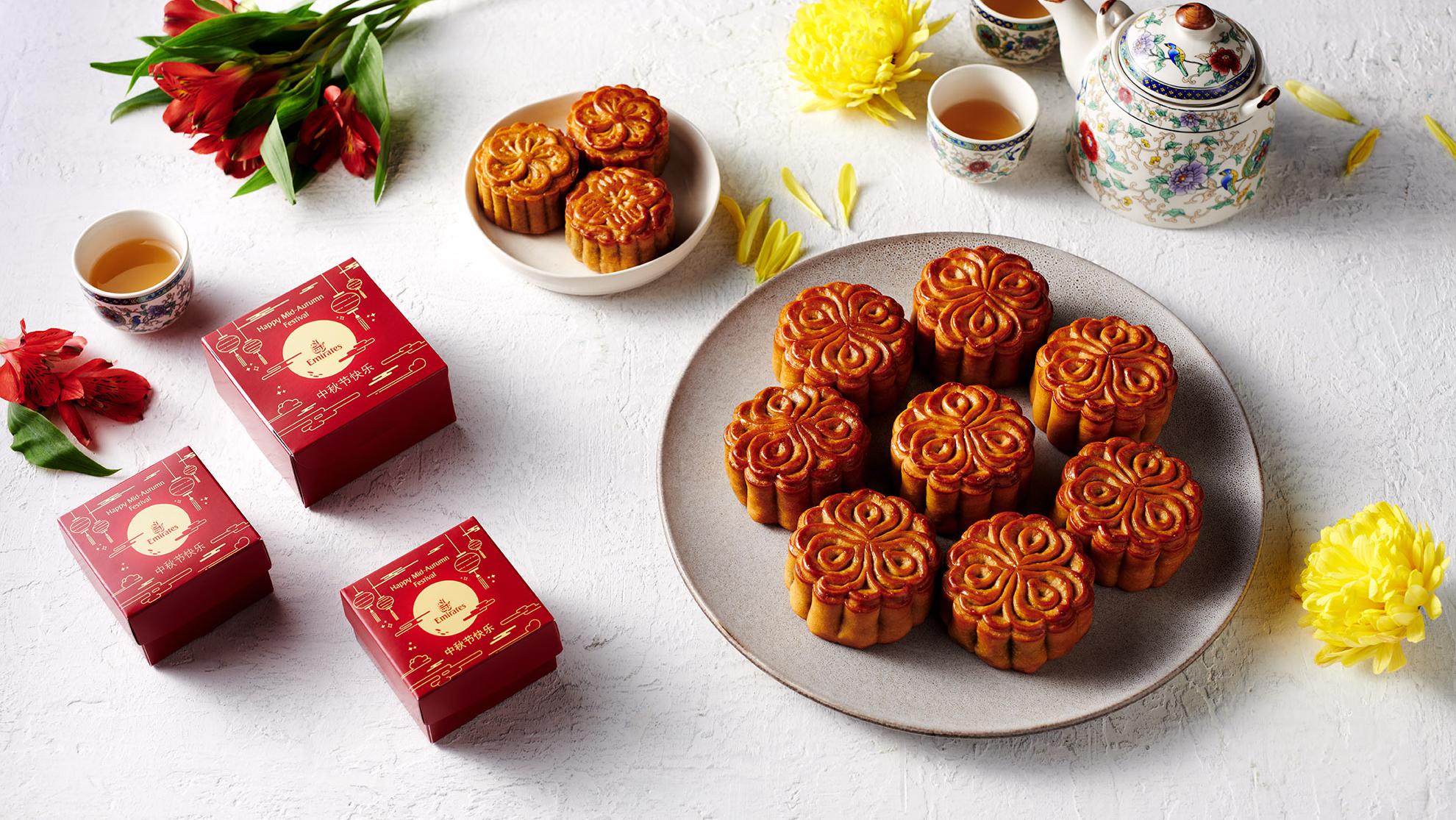 Special Mooncake boxes. Photo: Emirates