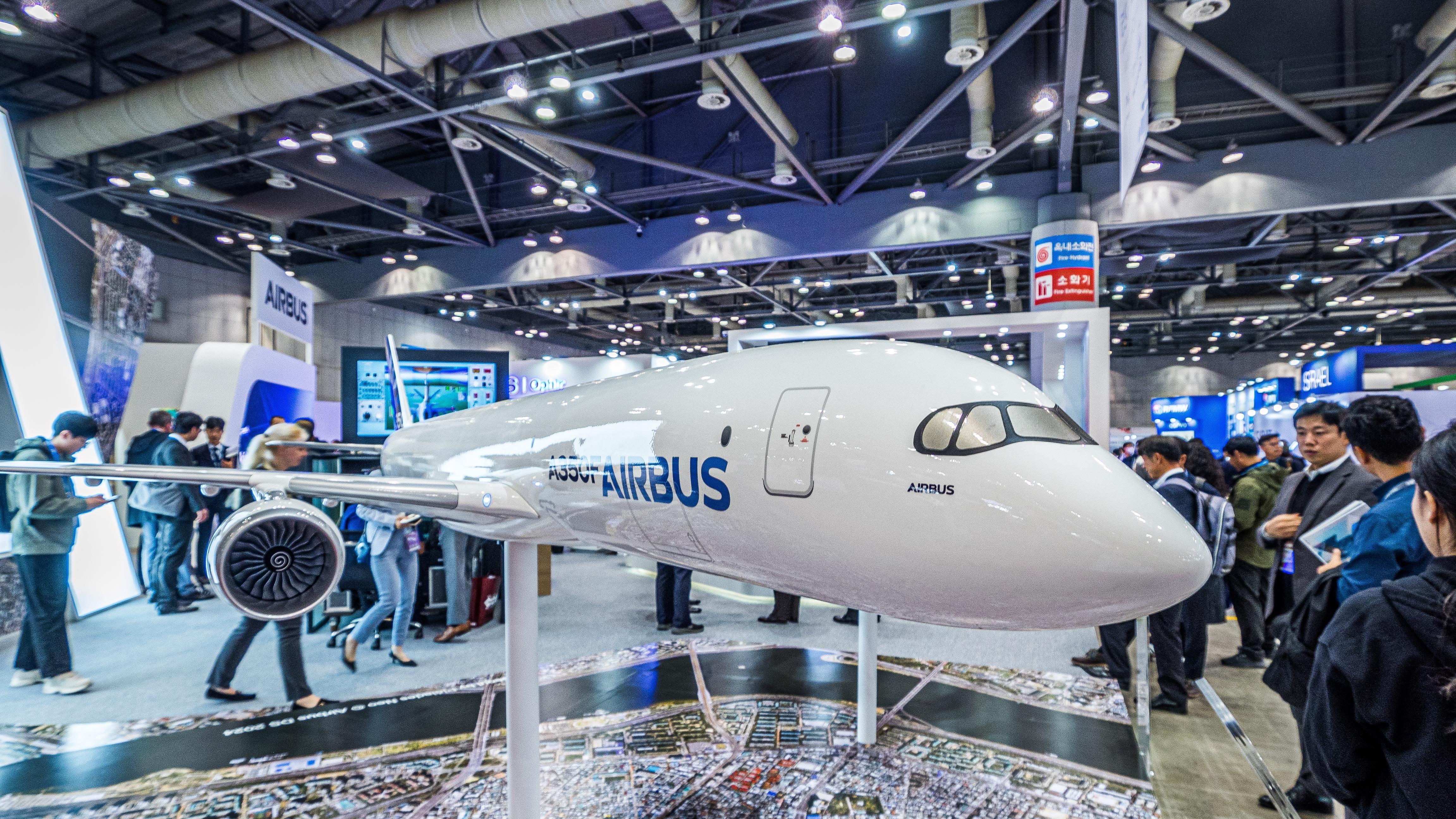 A350F at ADEX 2025. Photo: Flying Camera / Shutterstock.com