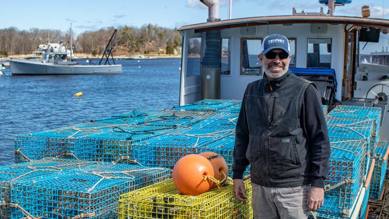 Mike Lane, lobsterman. Photo Credit: Vanessa Kahn/New England Aquarium