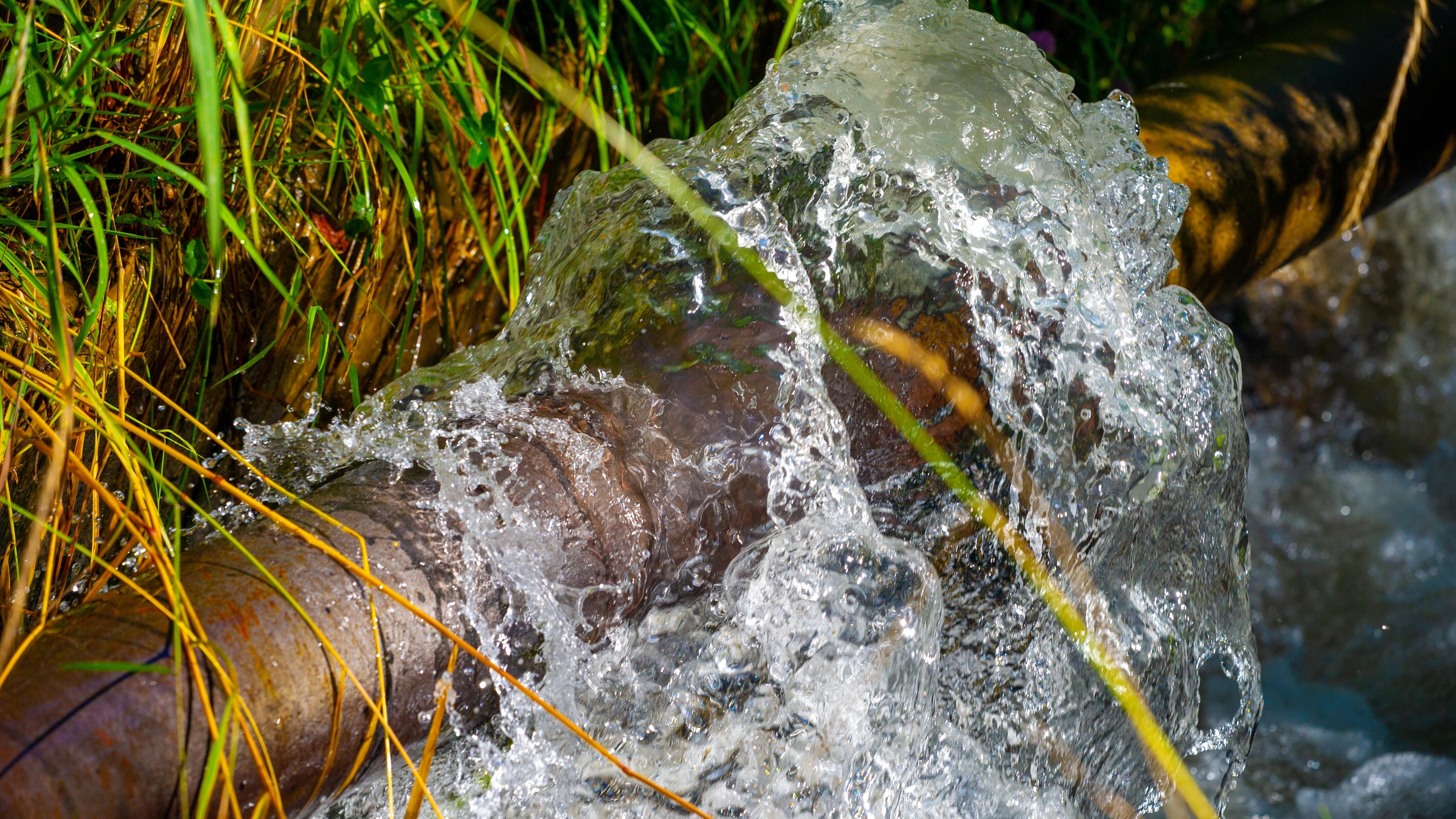Broken water pipe. Photo: Shutterstock