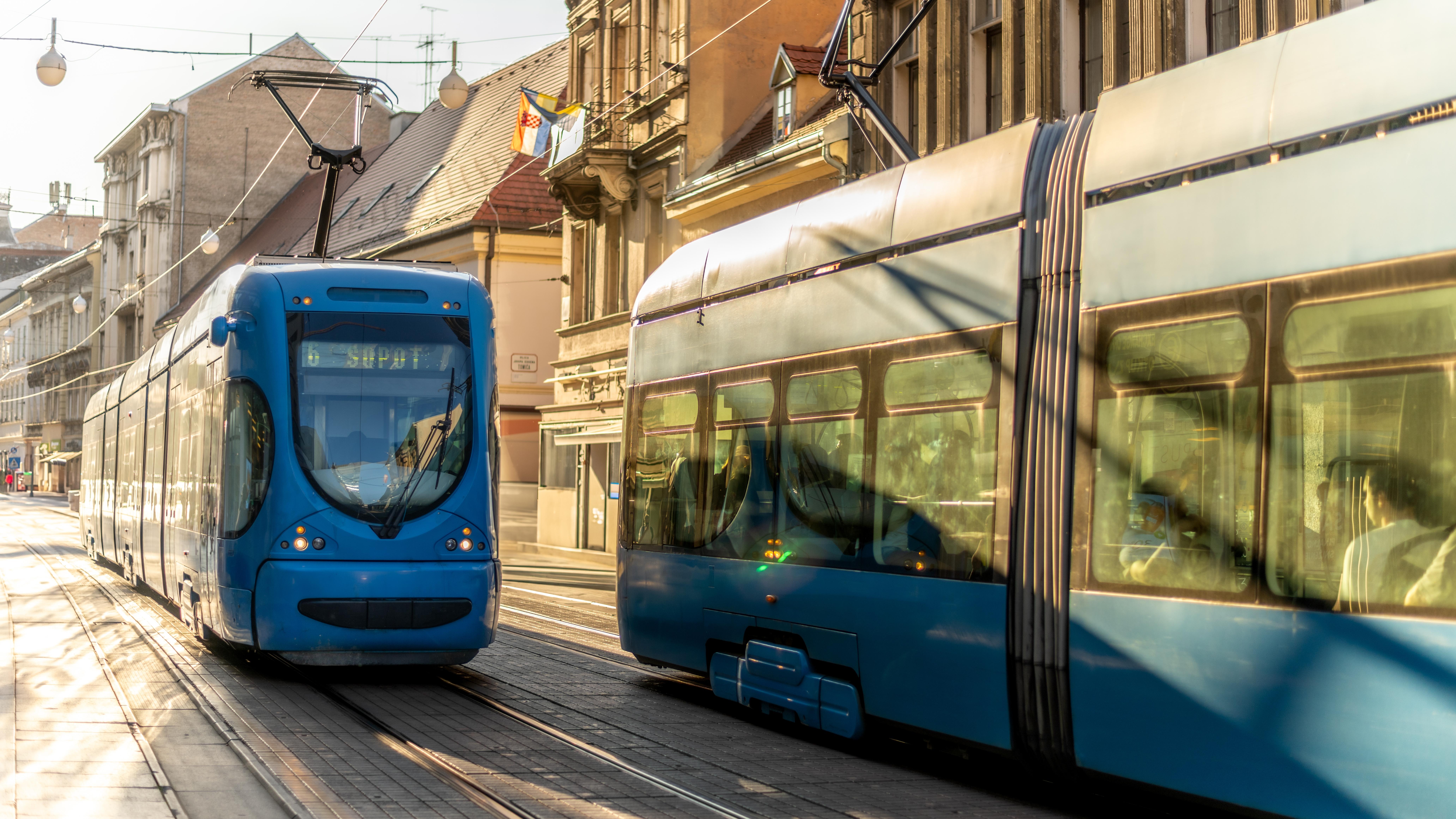 Trams in Zagreb. Photo: Shutterstock