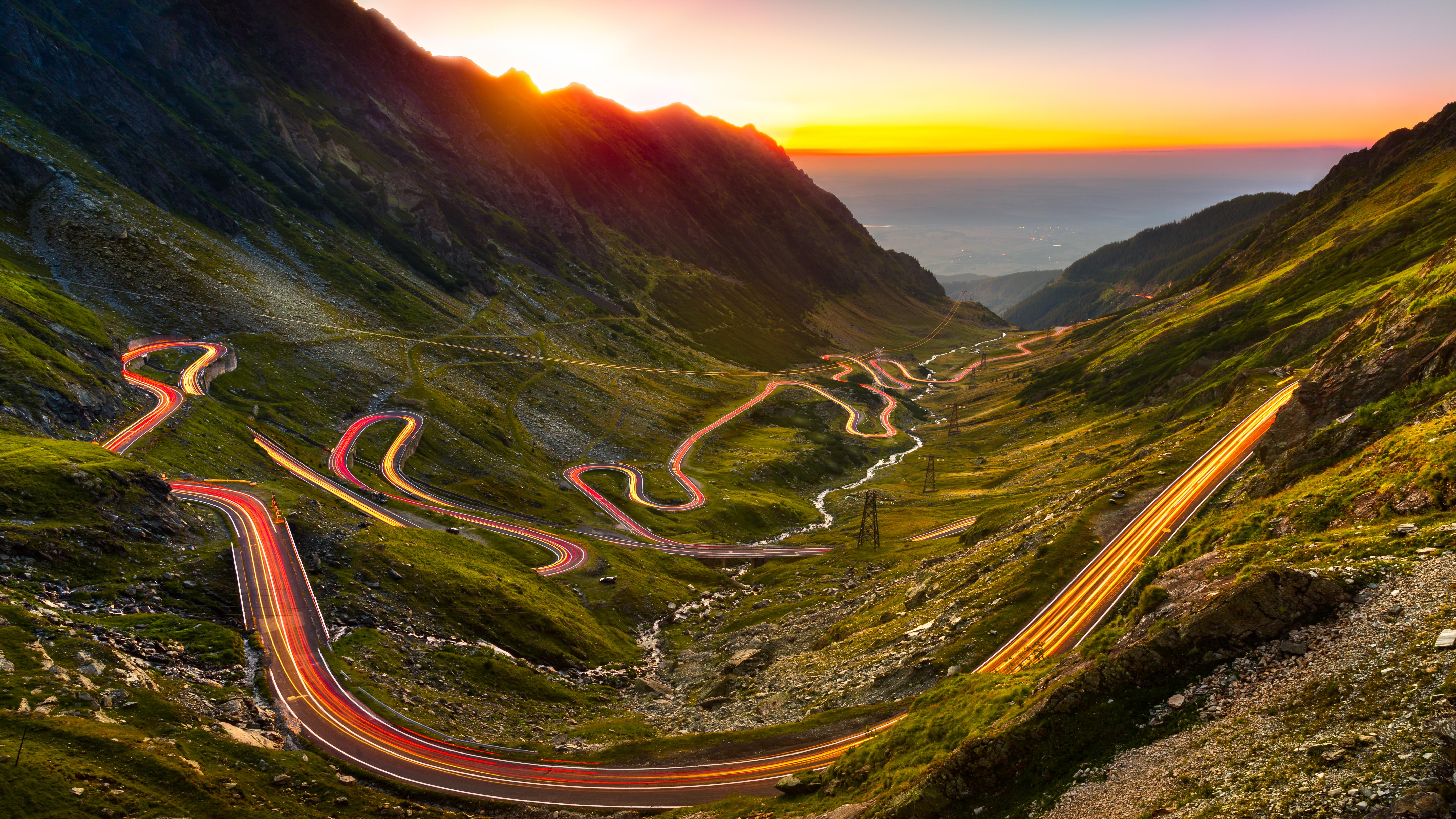 Transfagarasan road at night. Photo: Shutterstock