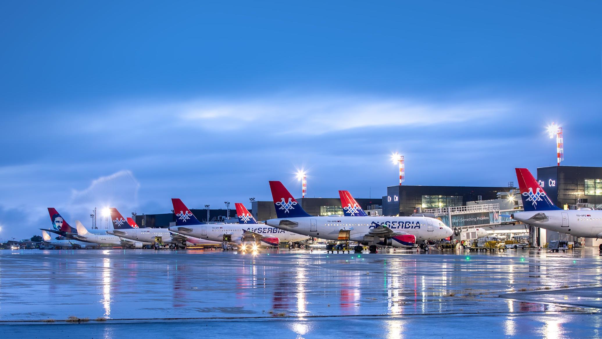 Air Serbia aircrafts. Photo: &copy;AirSerbia