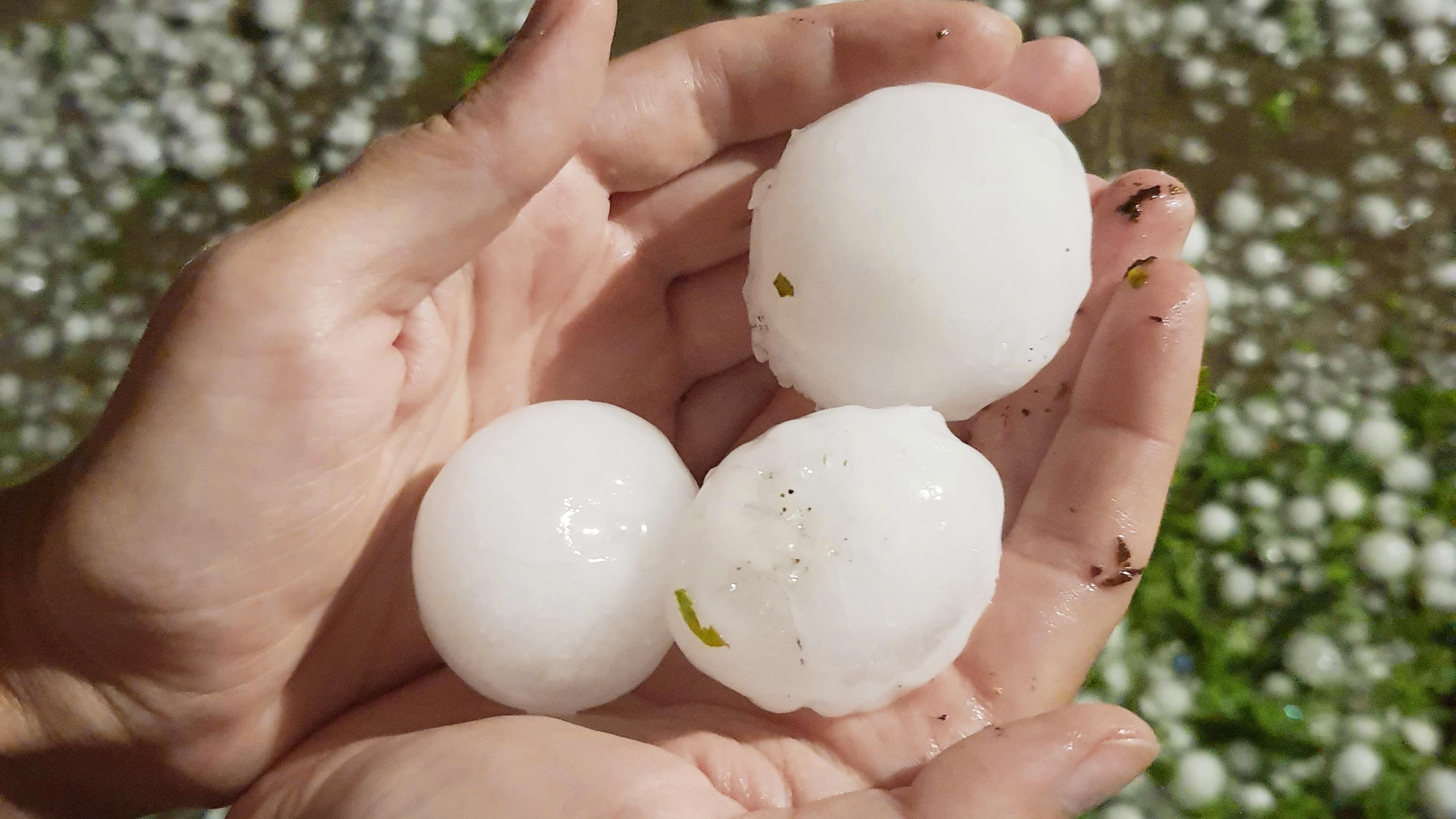 Large hail. Photo: Shutterstock