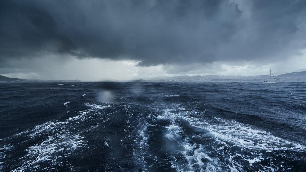Storm at sea. Photo: Shutterstock