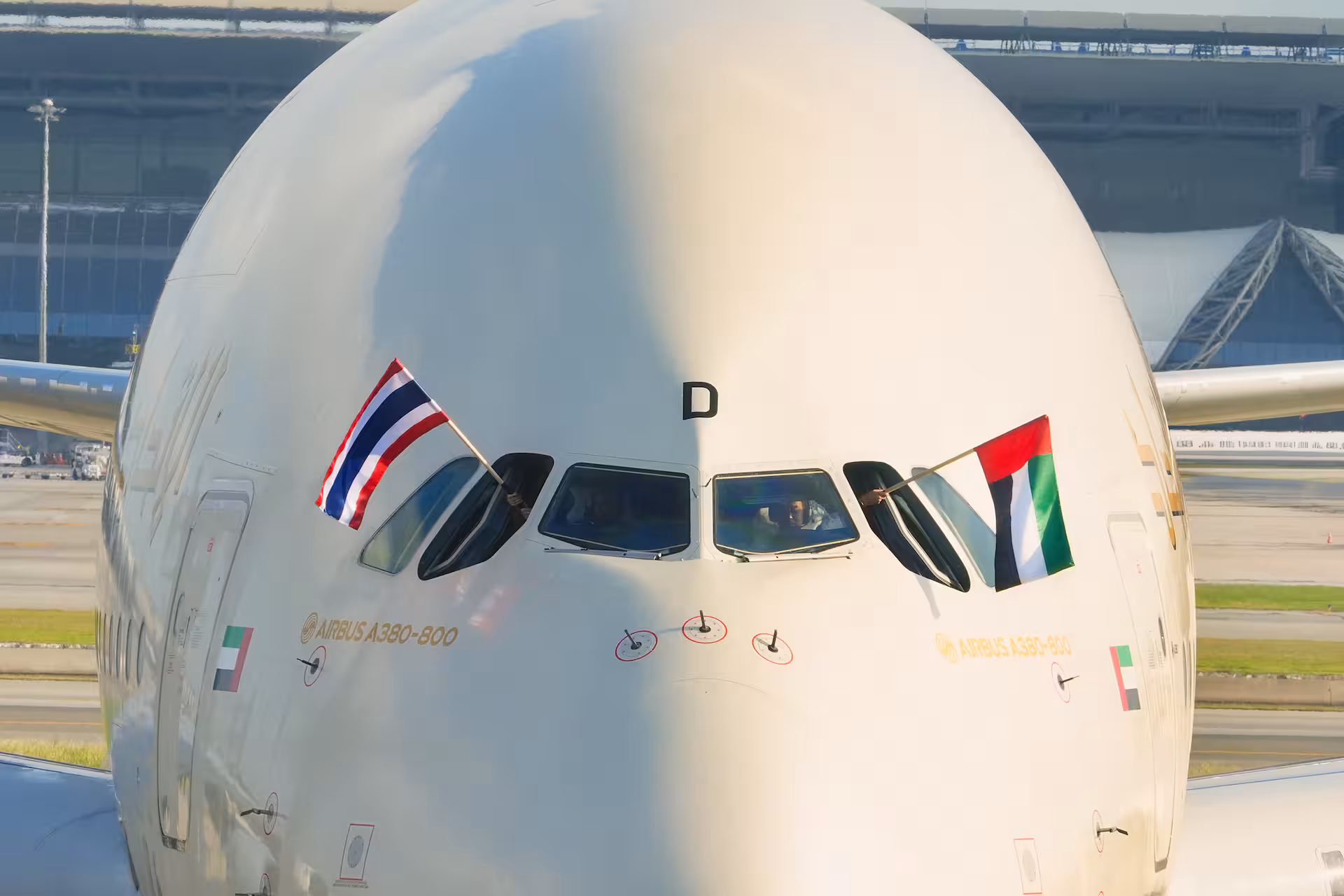 Etihad A380 reaches Thailand. Photo: Etihad