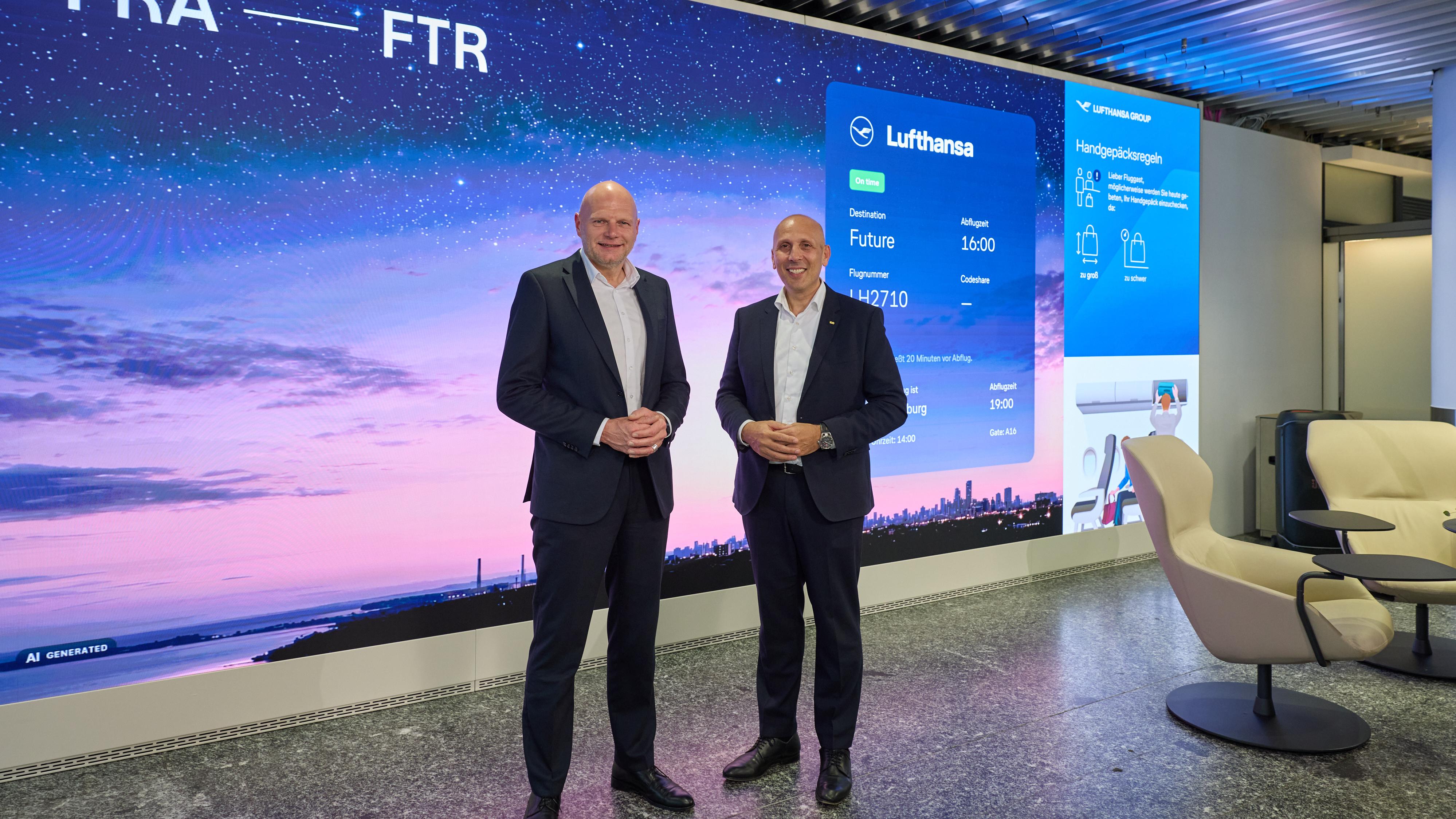 Gate of the Future at Frankfurt Airport. Photo: Lufthansa Group