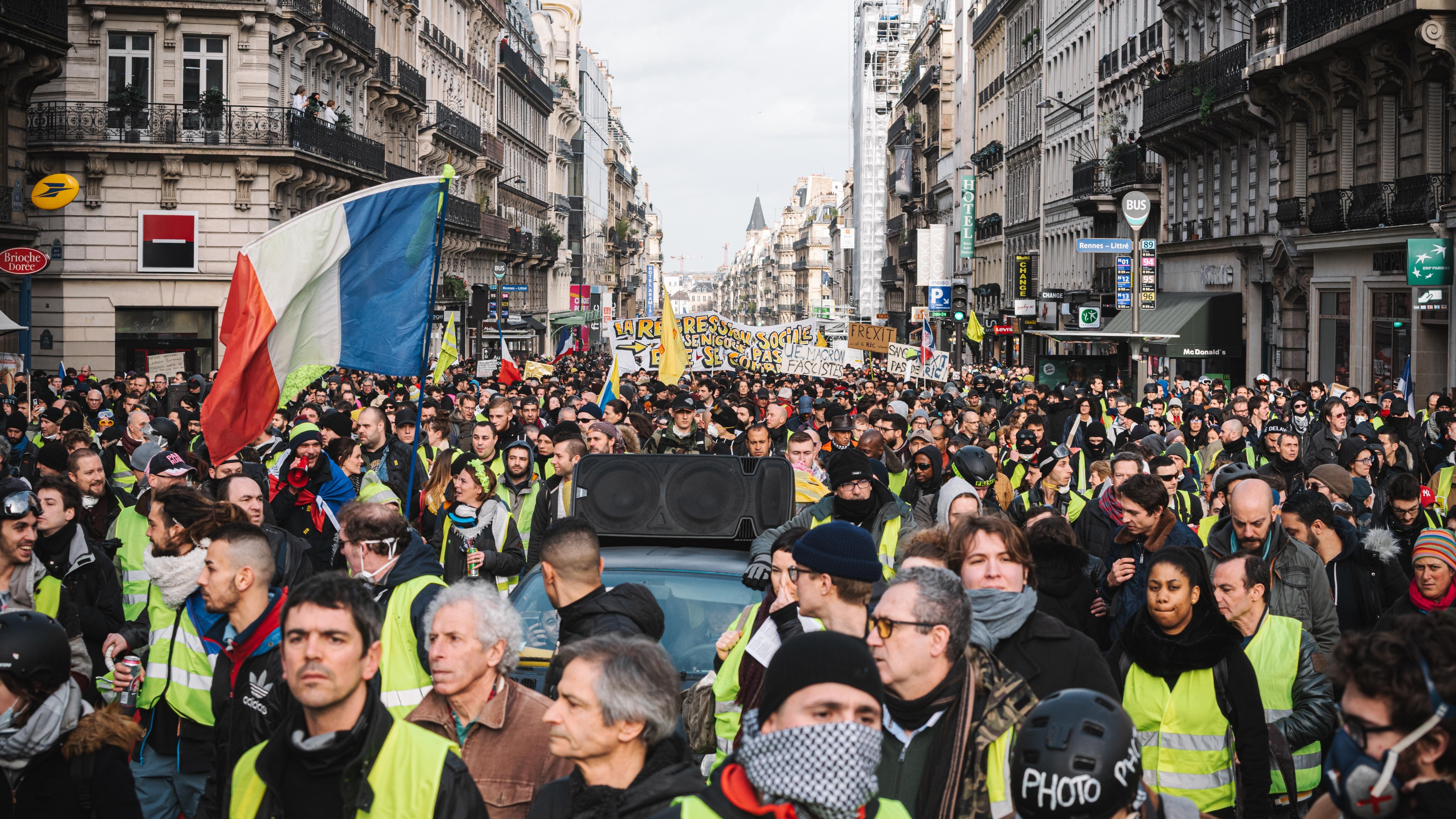 Yellow Vests protests in Paris: Photo: Shutterstock (archieve)