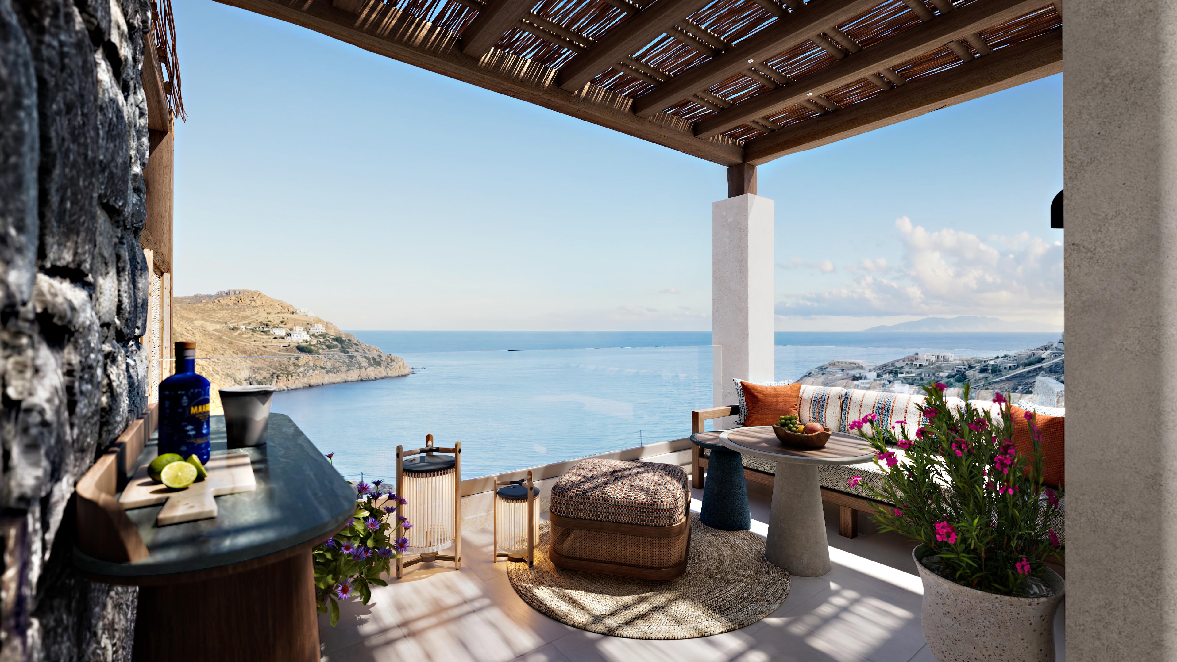 Hilton Mykonos Beach Resort Spa View. Photo: &copy; 2026 Hilton