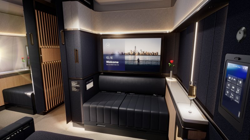 Lufthansa Allegris First Class Suite Plus. צילום: לופטהנזה Lufthansa Allegris First Class Suite Plus. צילום: לופטהנזה