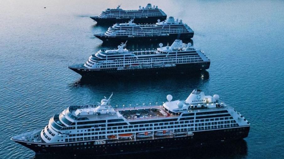 4 אניות בצי של חברת השייט אזמרה. צילום: Azamara Cruises