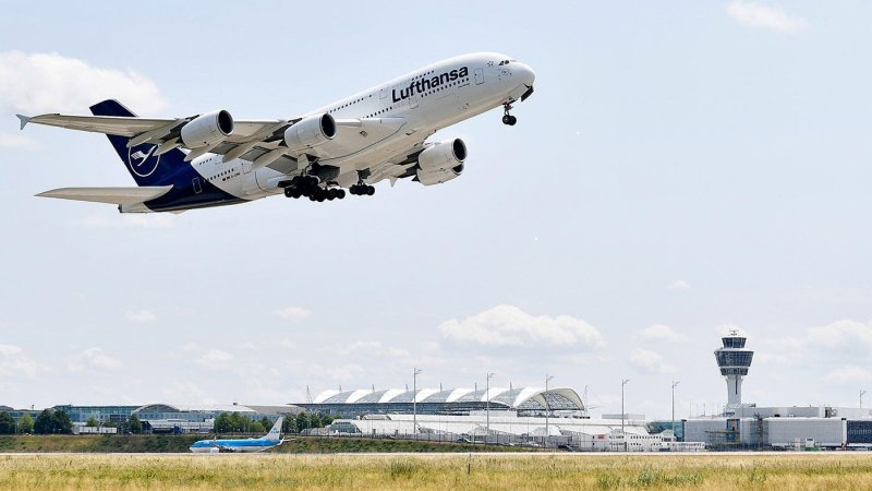 A380 של לופהנזה. צילום: נמל מינכן A380 של לופהנזה. צילום: נמל מינכן