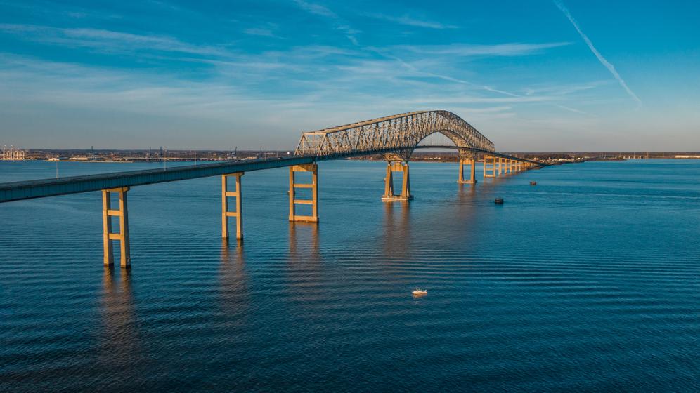 גשר מעל נהר Patapsco, בולטימור. צילום: tokar, shutterstock