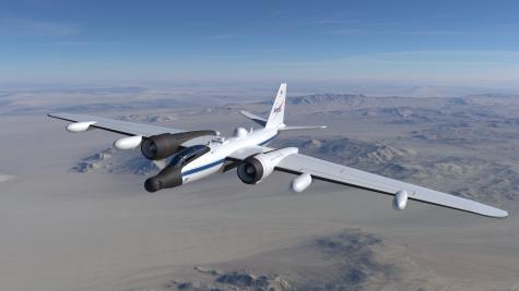 מטוס WB-57. צילום: NASA