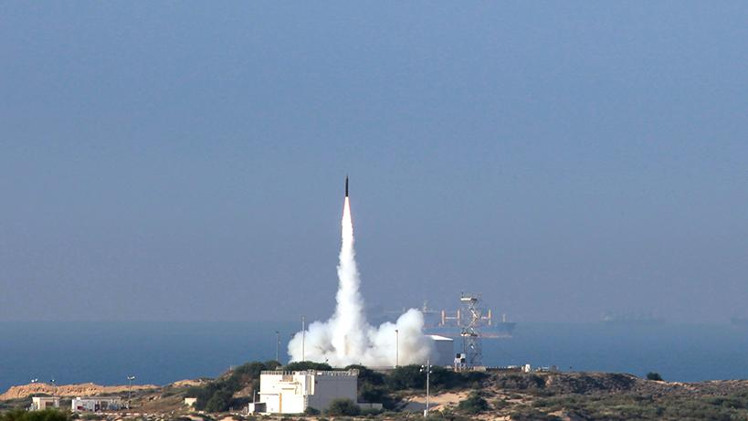 שיגור חץ 3. צילום: ארכיון תעשייה אווירית, IAI