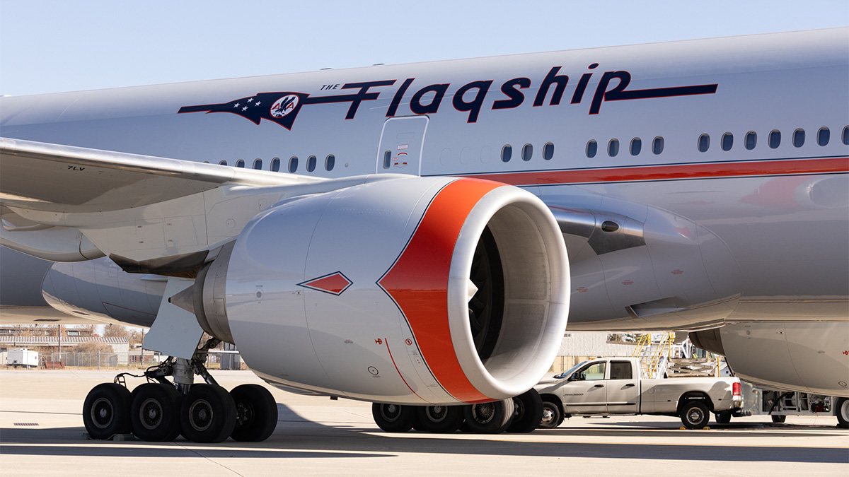 A specially designed aircraft to commemorate the 100th anniversary of American Airlines. Photo: American Airlines