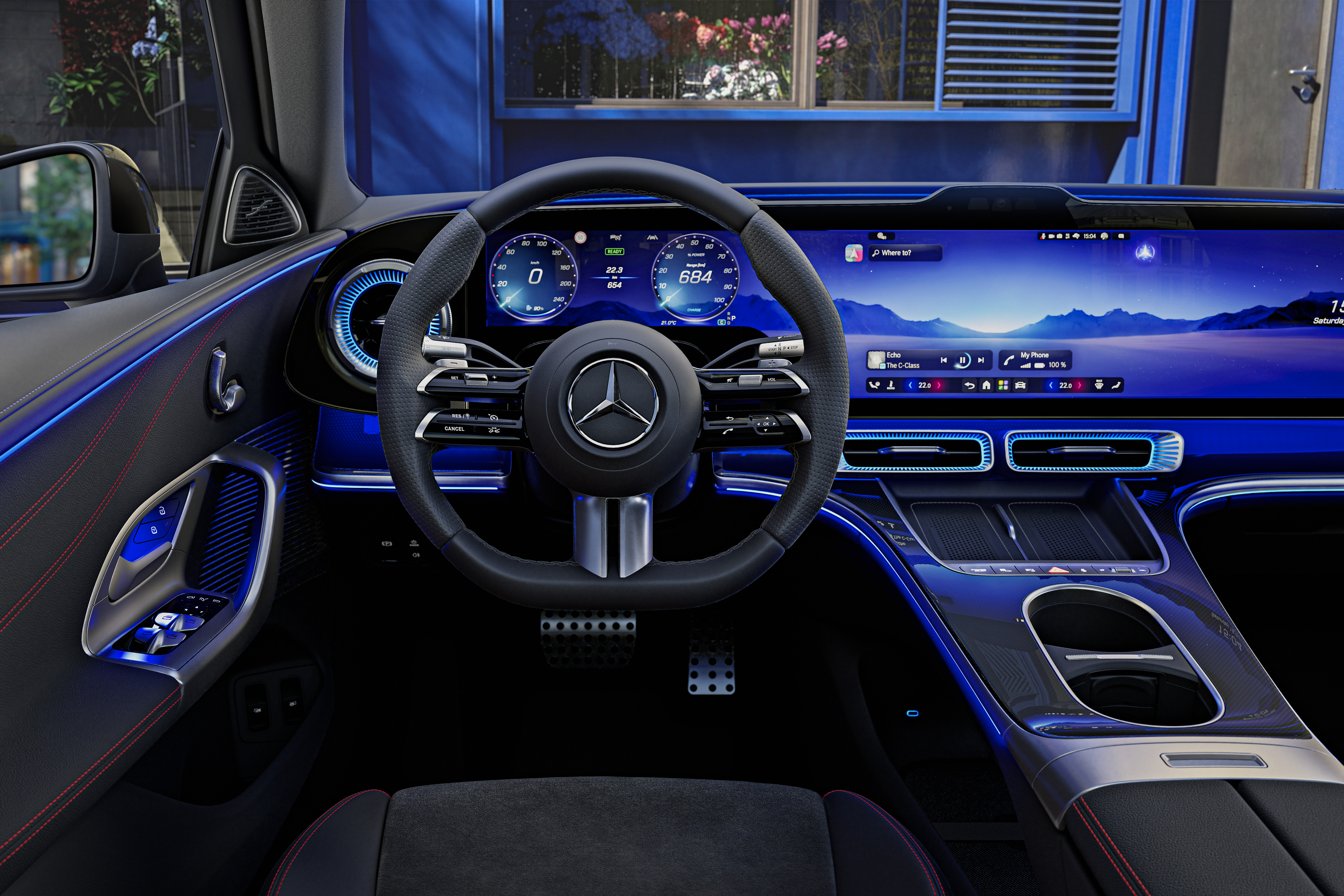 מרצדס C-Class החשמלית החדשה. צילום: Mercedes-Benz Group
