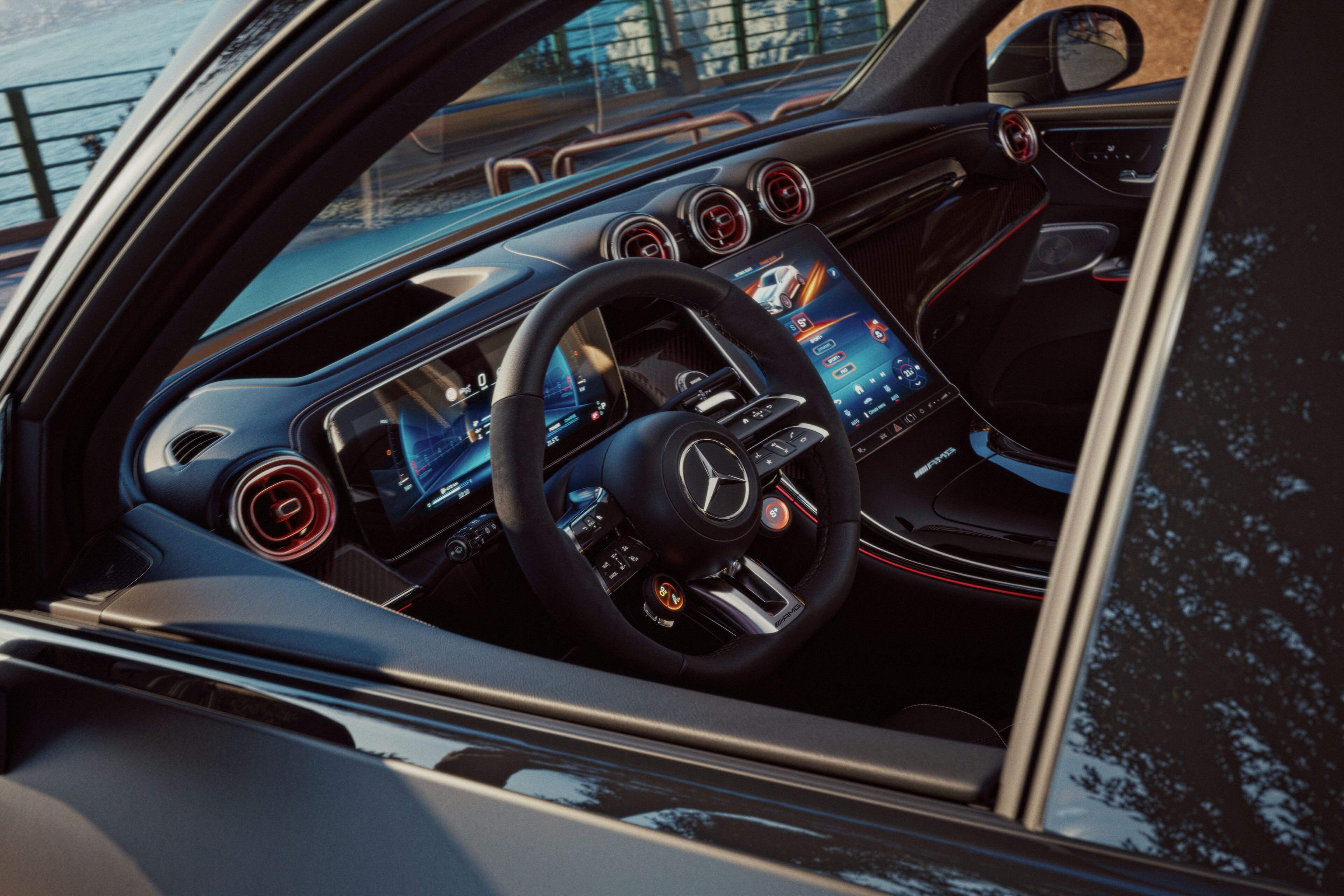 מרצדס AMG GLC 53 החדשה מבפנים. צילום: Mercedes-Benz Group