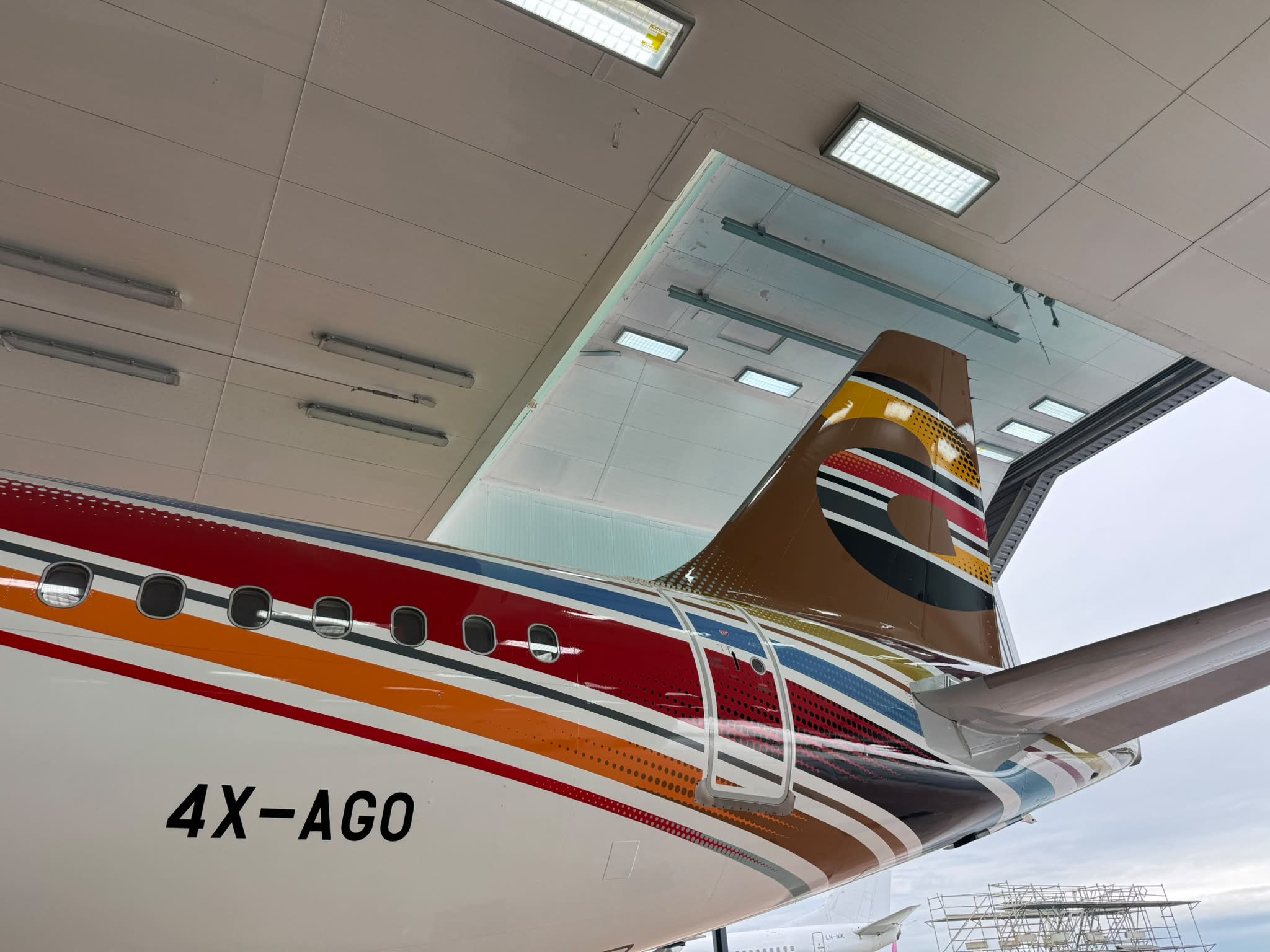 מטוס ה-A320 של ארקיע בעיצוב חדש. צילום: Arkia/IAC