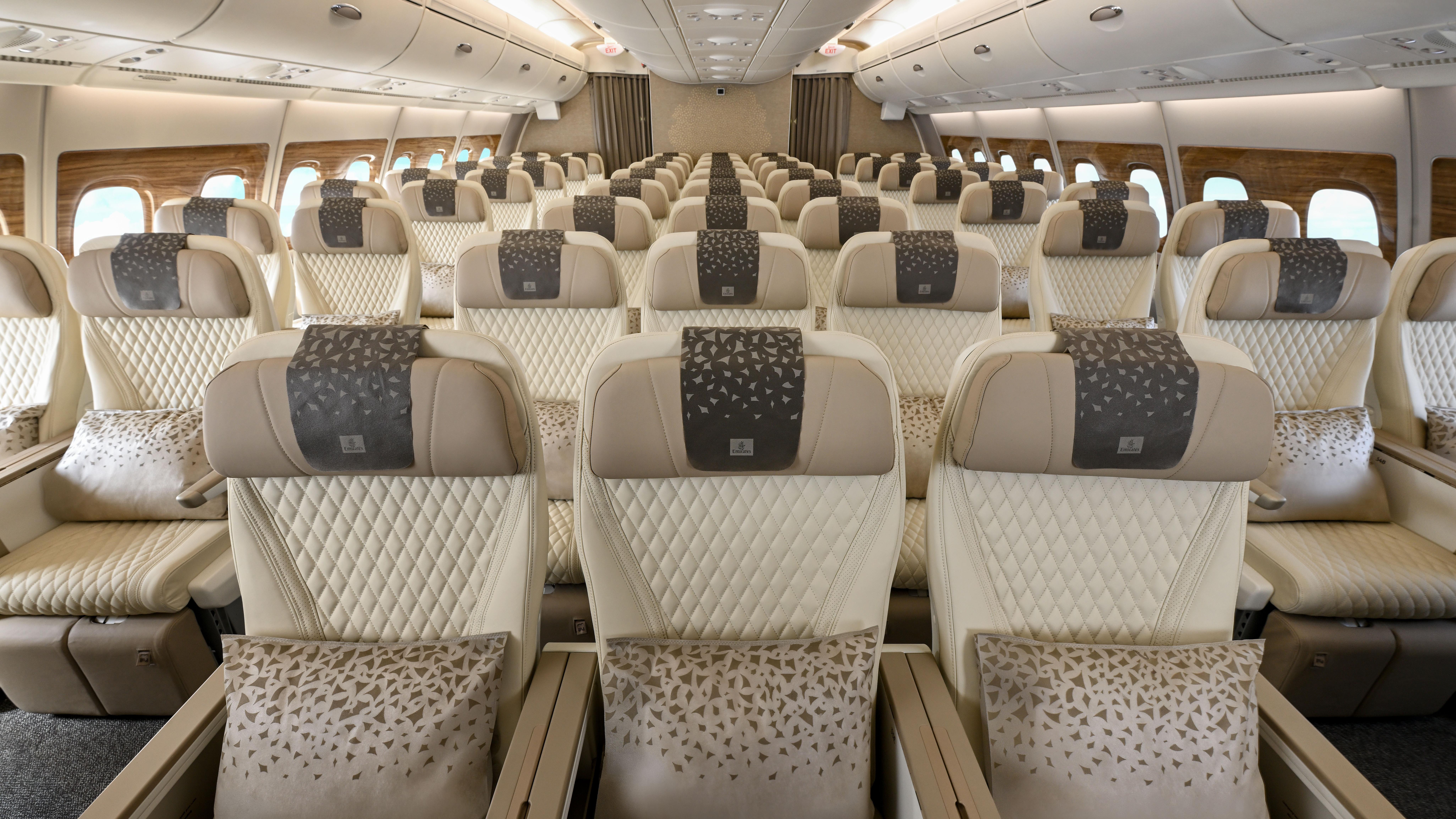 מחלקת הפרימיום המשודרגת של Emirates. צילום: Emirates
