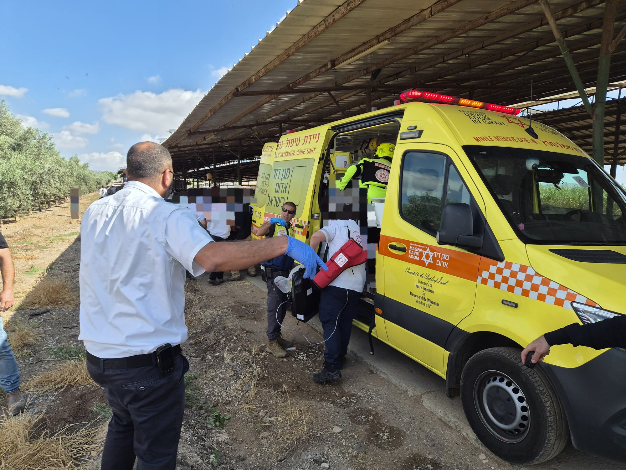 זירת האירוע. צילום: דוברות מד״א
