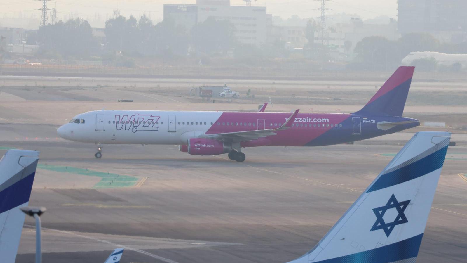 Wizz Air בנתבג. צילום: עברי חזון