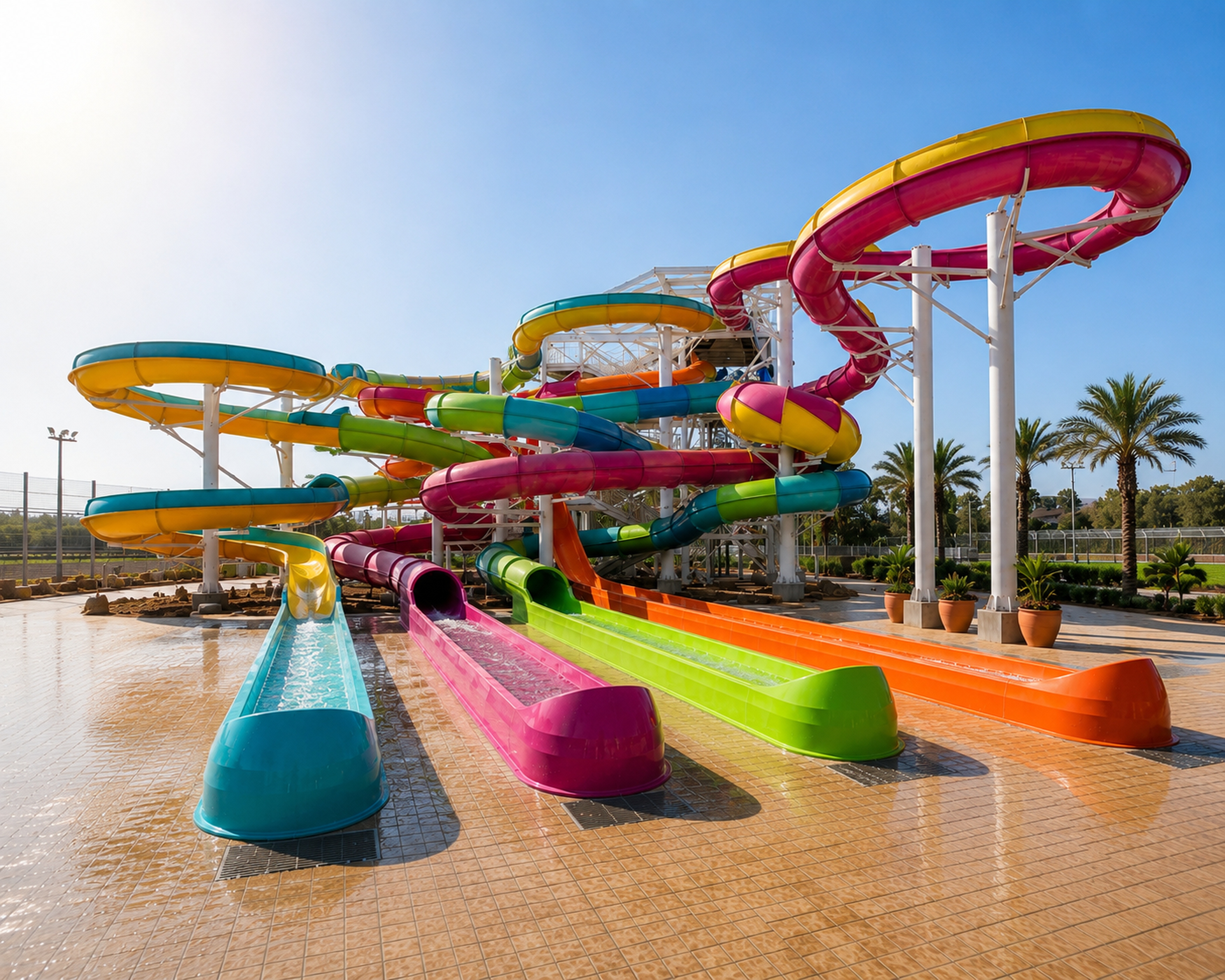 פארק המים שפיים מציג את Candy Slide. צילום: אופיר גואטה