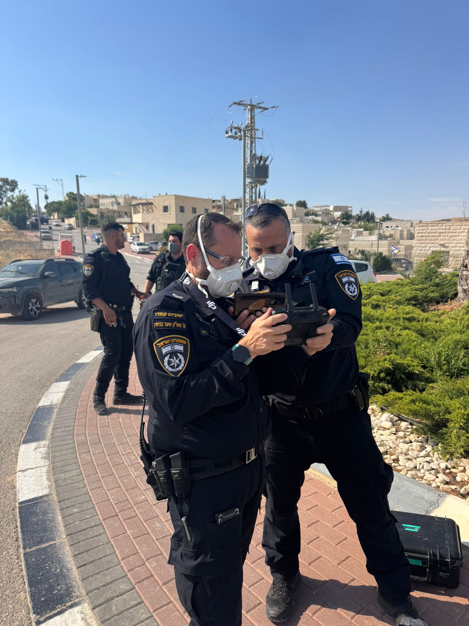 שריפה בין מעלה מכמש לנווה ארז. צילום: דוברות המשטרה