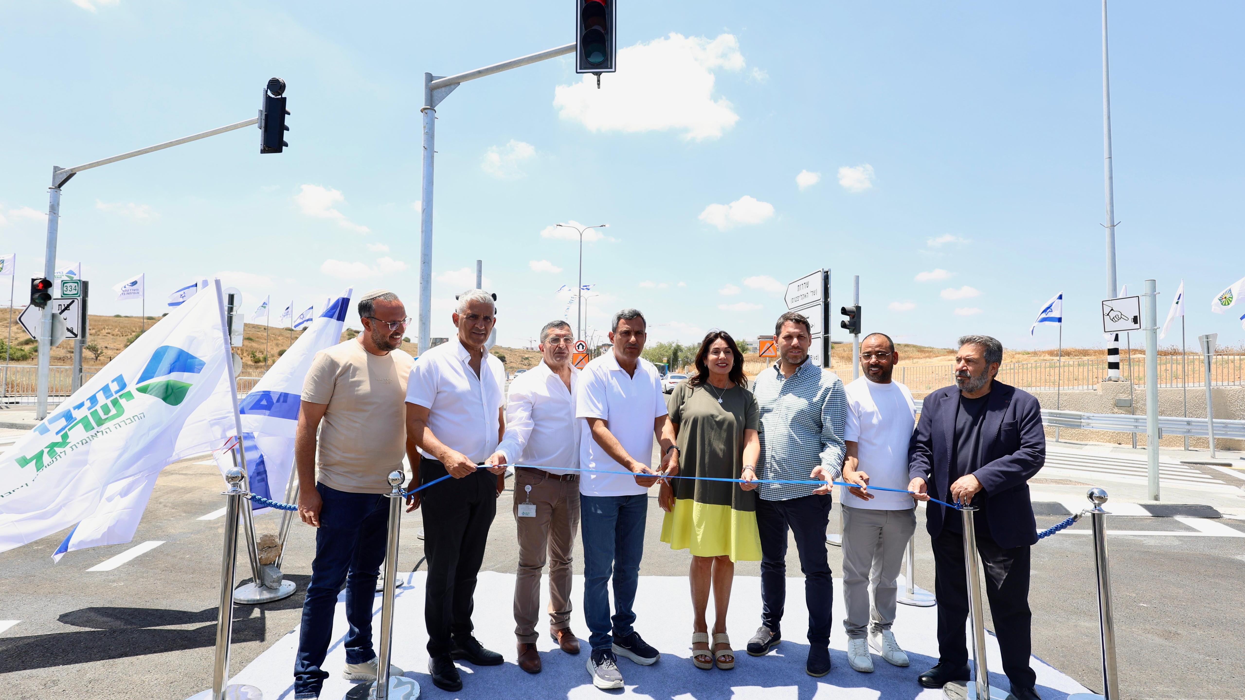 חנוכת הכביש החדש בנגב המערבי. צילום: משרד התחבורה