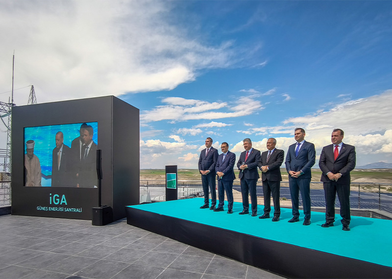 Istanbul Airport's green energy transition ceremony. Photo: iGA Istanbul Airport