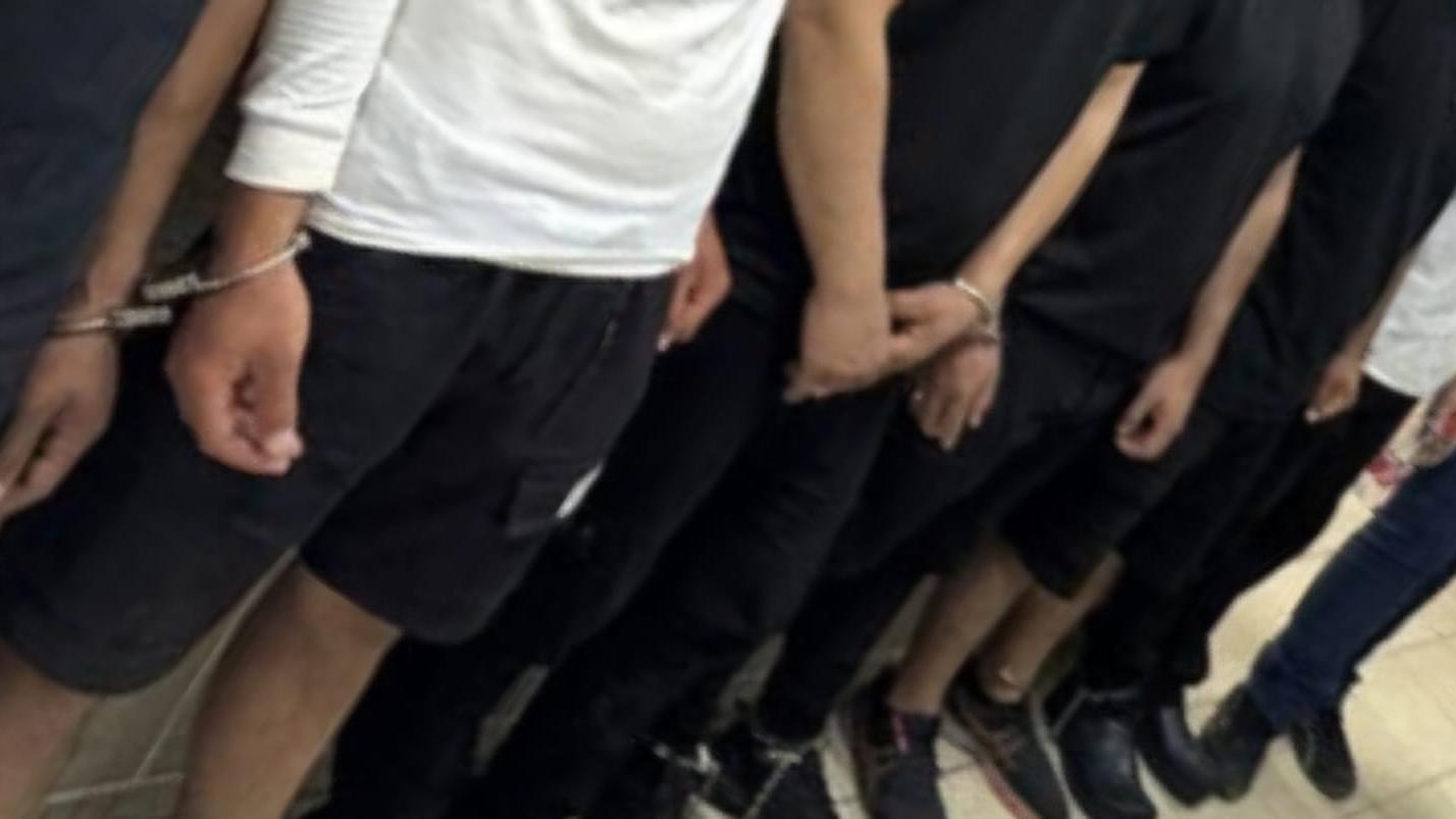 תמונה ממעצר החשודים