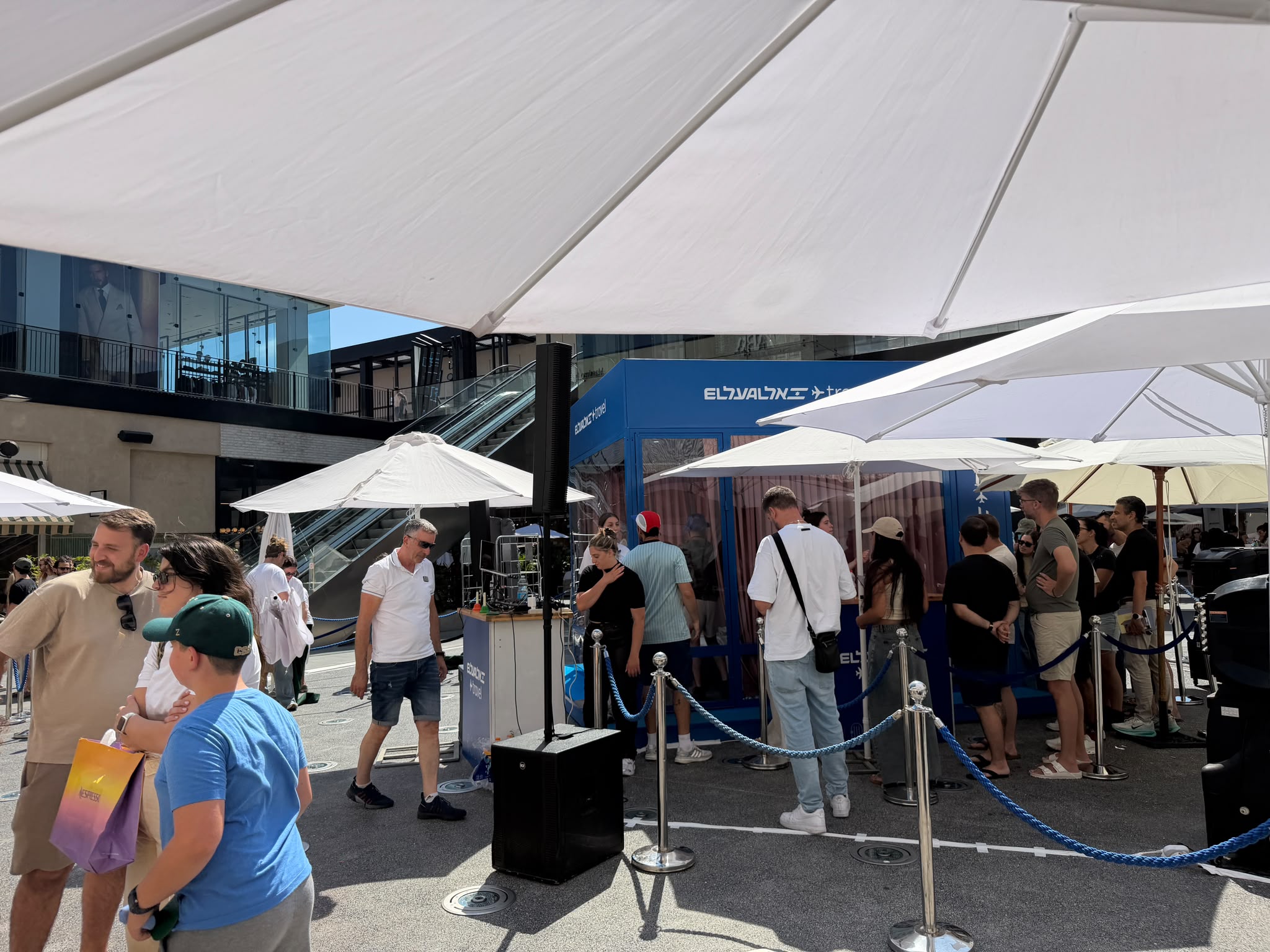 הקהל הסתער: מתחם החוויה של אל על משך אלפי מבקרים. צילום: PassportNews