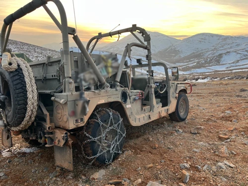 רכב הלביא החדש נכנס לשירות בחרמון. צילום: דובר צהל