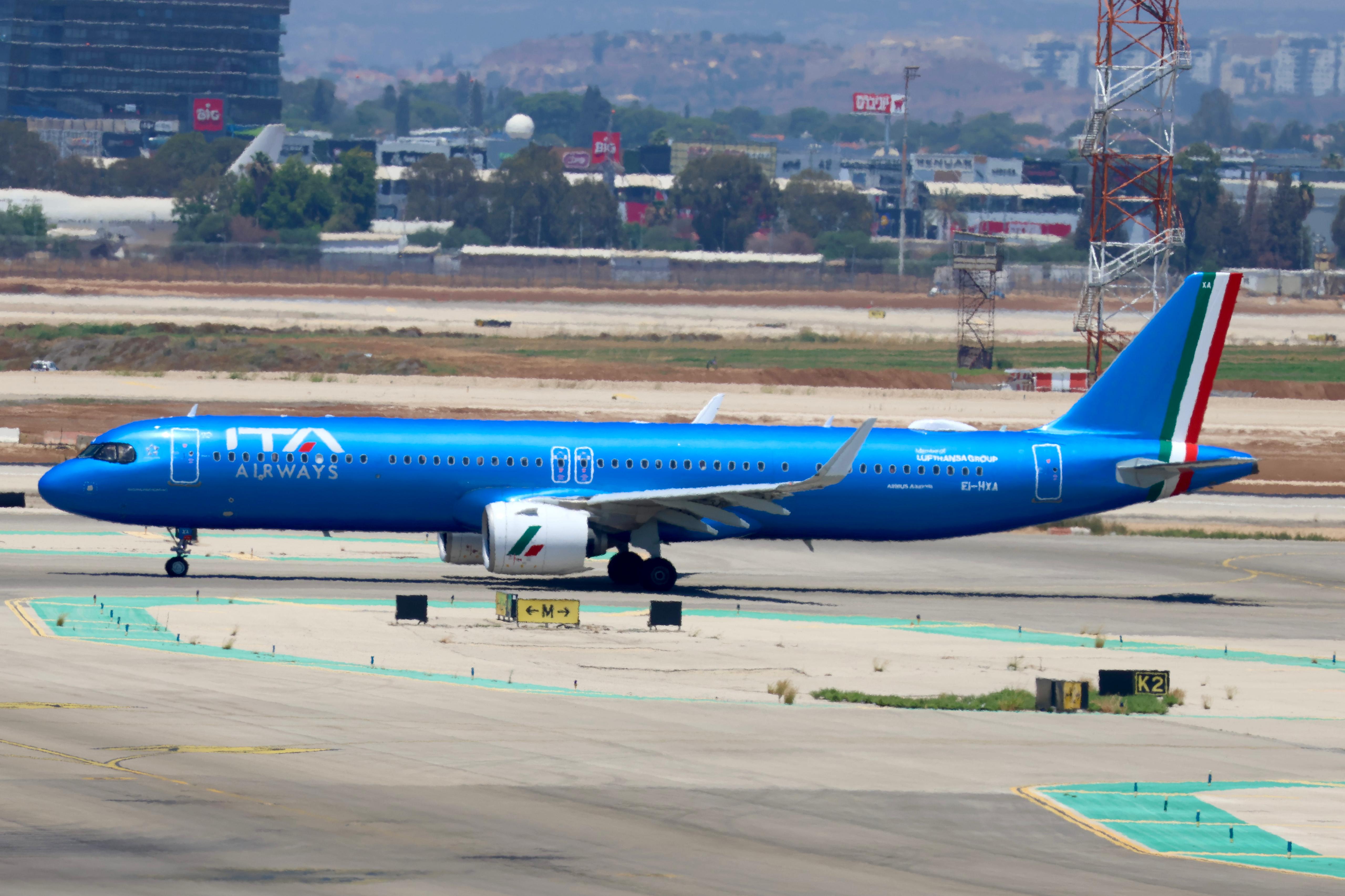 ITA Airways חזרה להפעיל היום את הקו בין רומא לתל אביב. צילום: עברי חזון