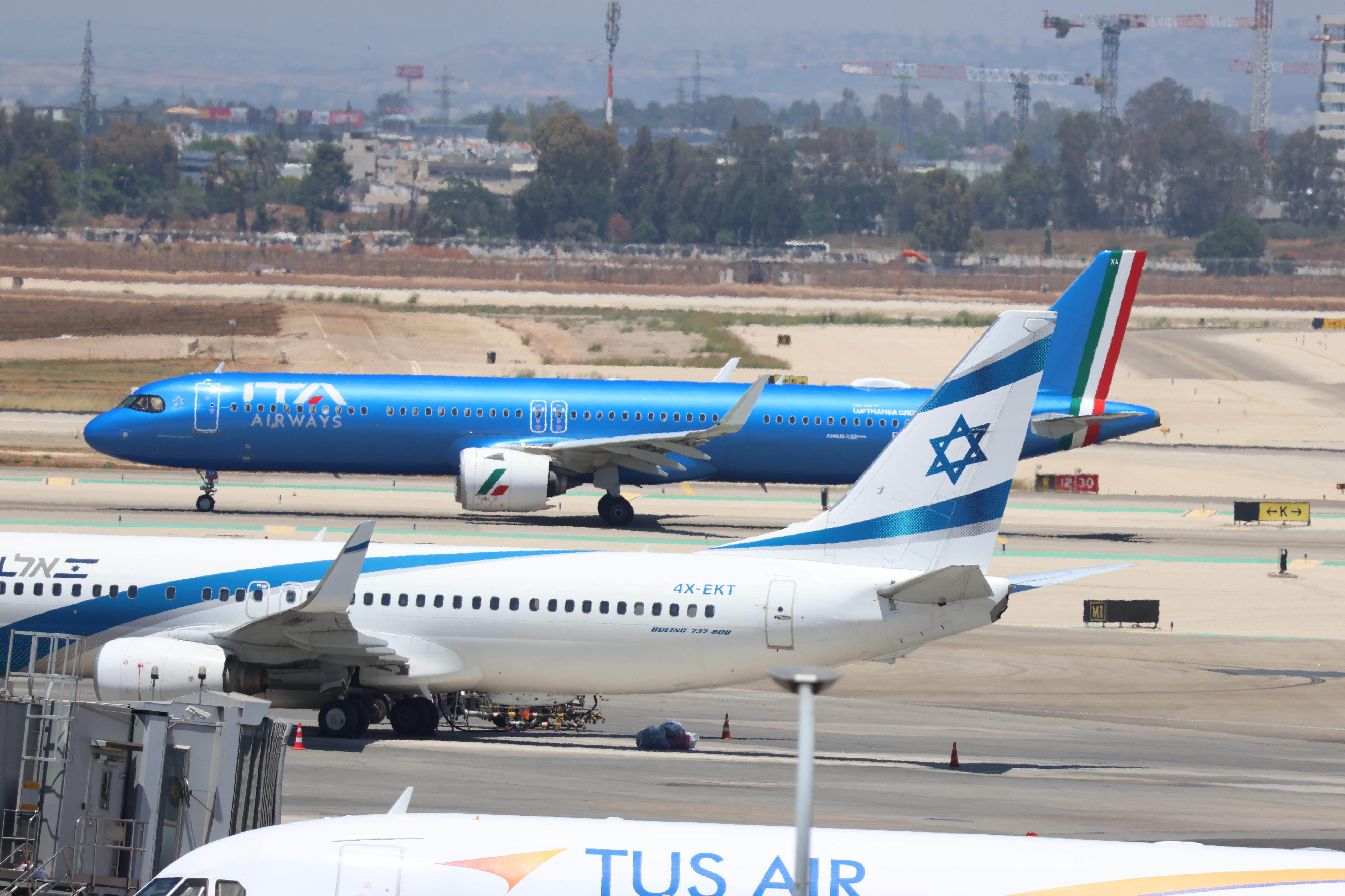 ITA Airways חזרה להפעיל היום את הקו בין רומא לתל אביב. צילום: עברי חזון