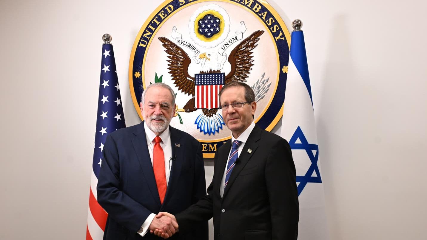 מפגש הנשיא והשגריר בירושלים. צילום: חיים צח, לשכת העיתונות הממשלתית