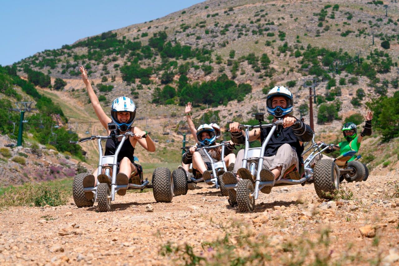 קרטינג באתר החרמון. צילום: גולן פרודקשן