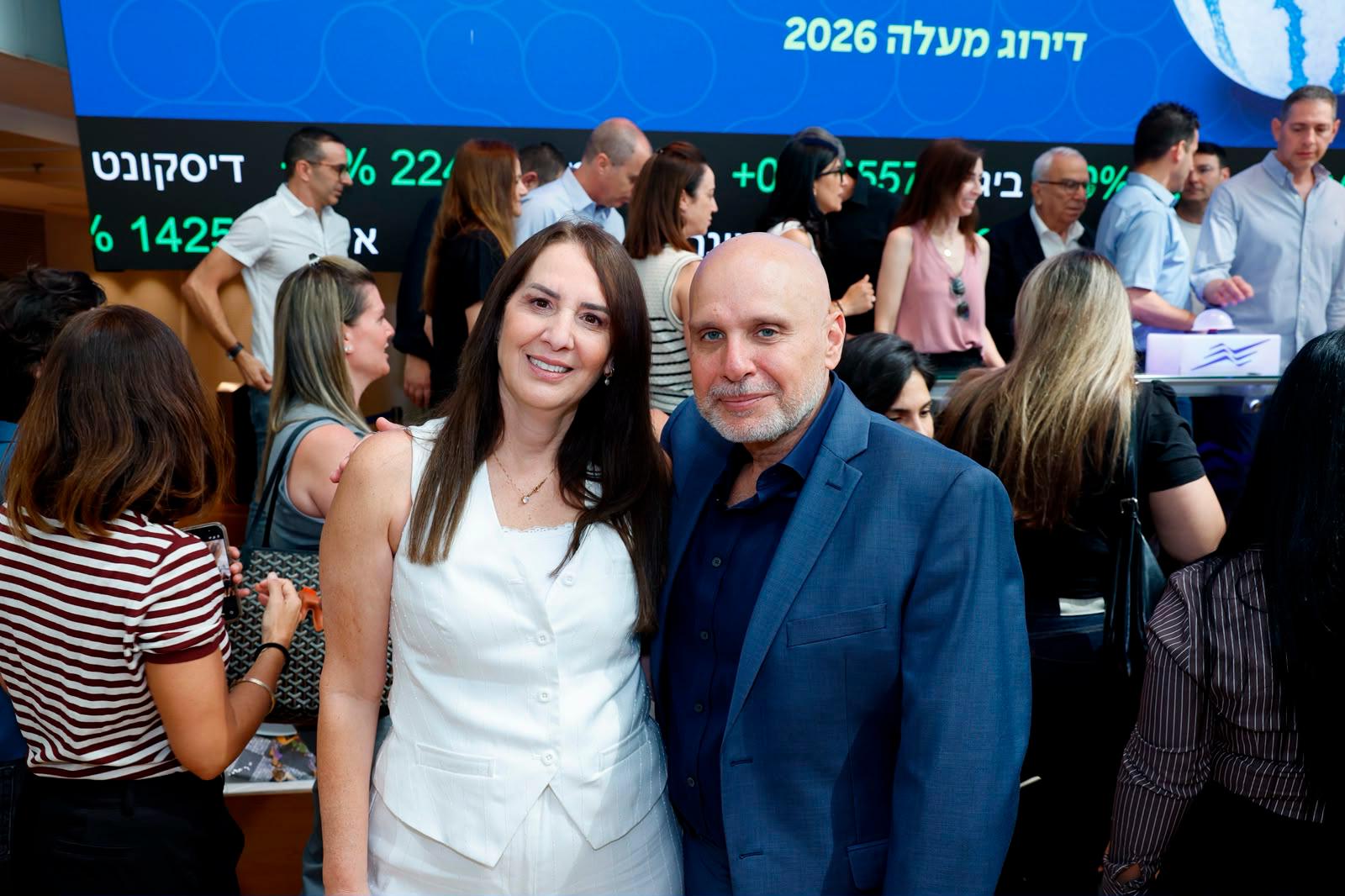 לוי הלוי מנכ״ל אל על ולימור בוזגלו. צילום: גיא יחיאלי