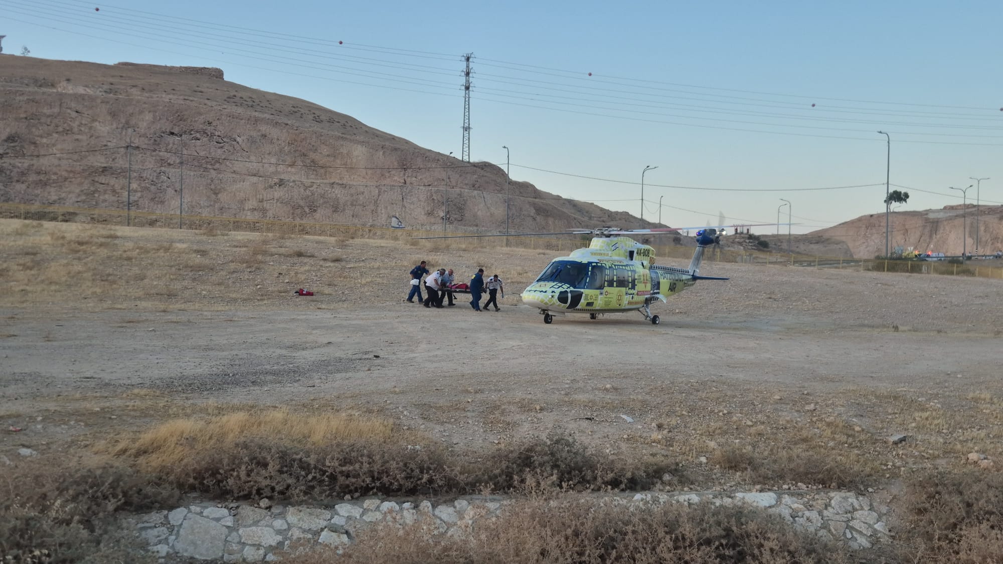 ג'יפ התהפך סמוך למצפה יריחו. צילום: תיעוד מבצעי מדא