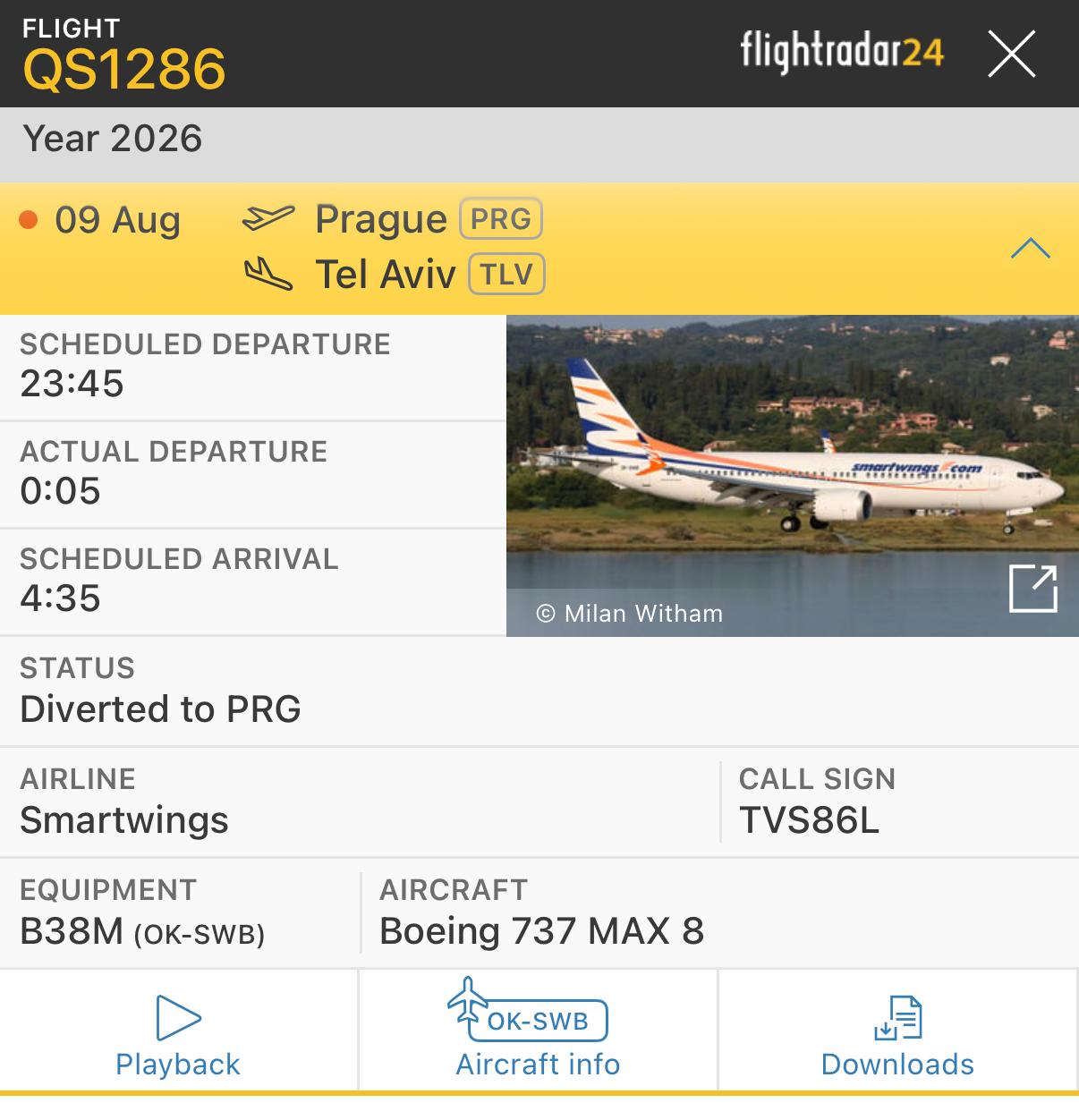 צילום: Flightradar24