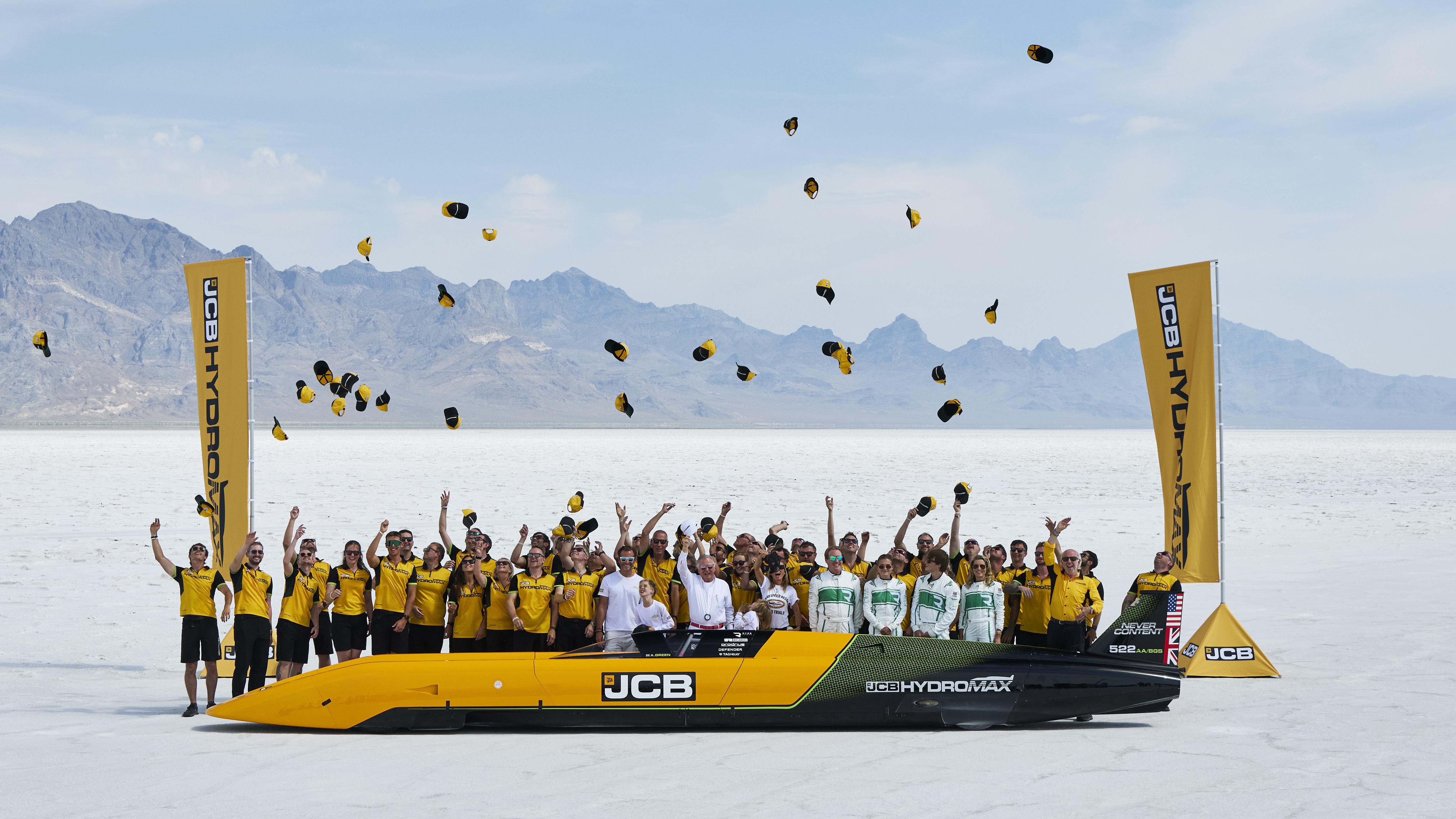 JCB שברה שיא עולמי עם מכונית מימן במהירות של 653 קמ"ש