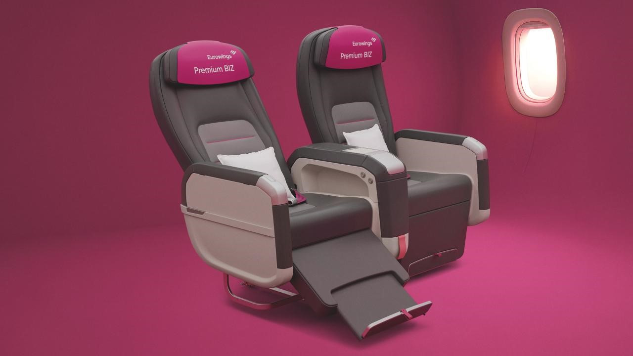 מושבי PREMIUM BIZ. צילום: Eurowings