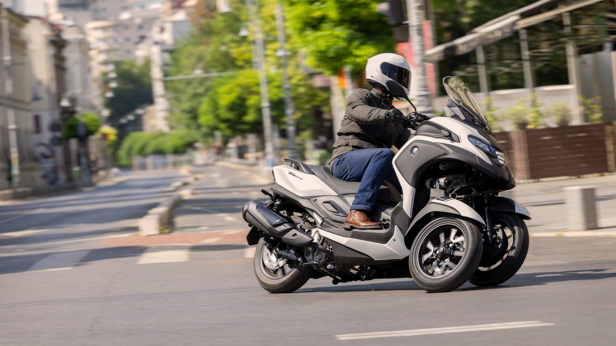 Yamaha Tricity 300 עם כרית אוויר. צילום: יצרן