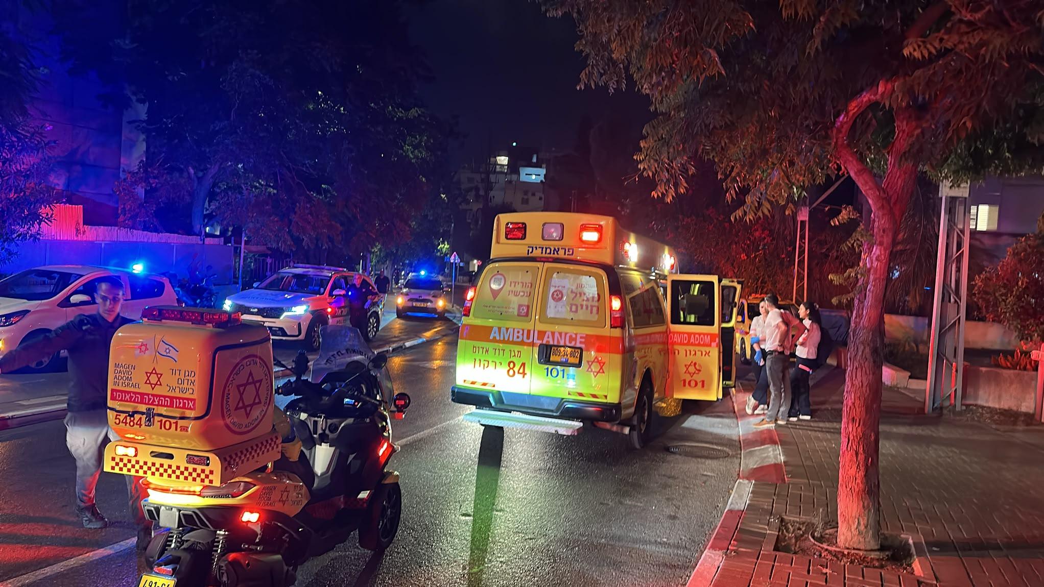 שני גברים נפצעו באורח קשה ובינוני בהרצליה