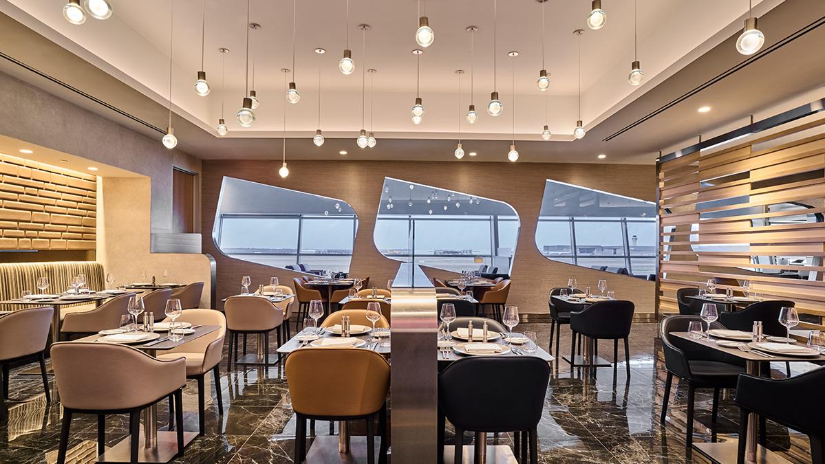 מתחם Flagship dining באמריקן איירליינס. צילום: American Airlines