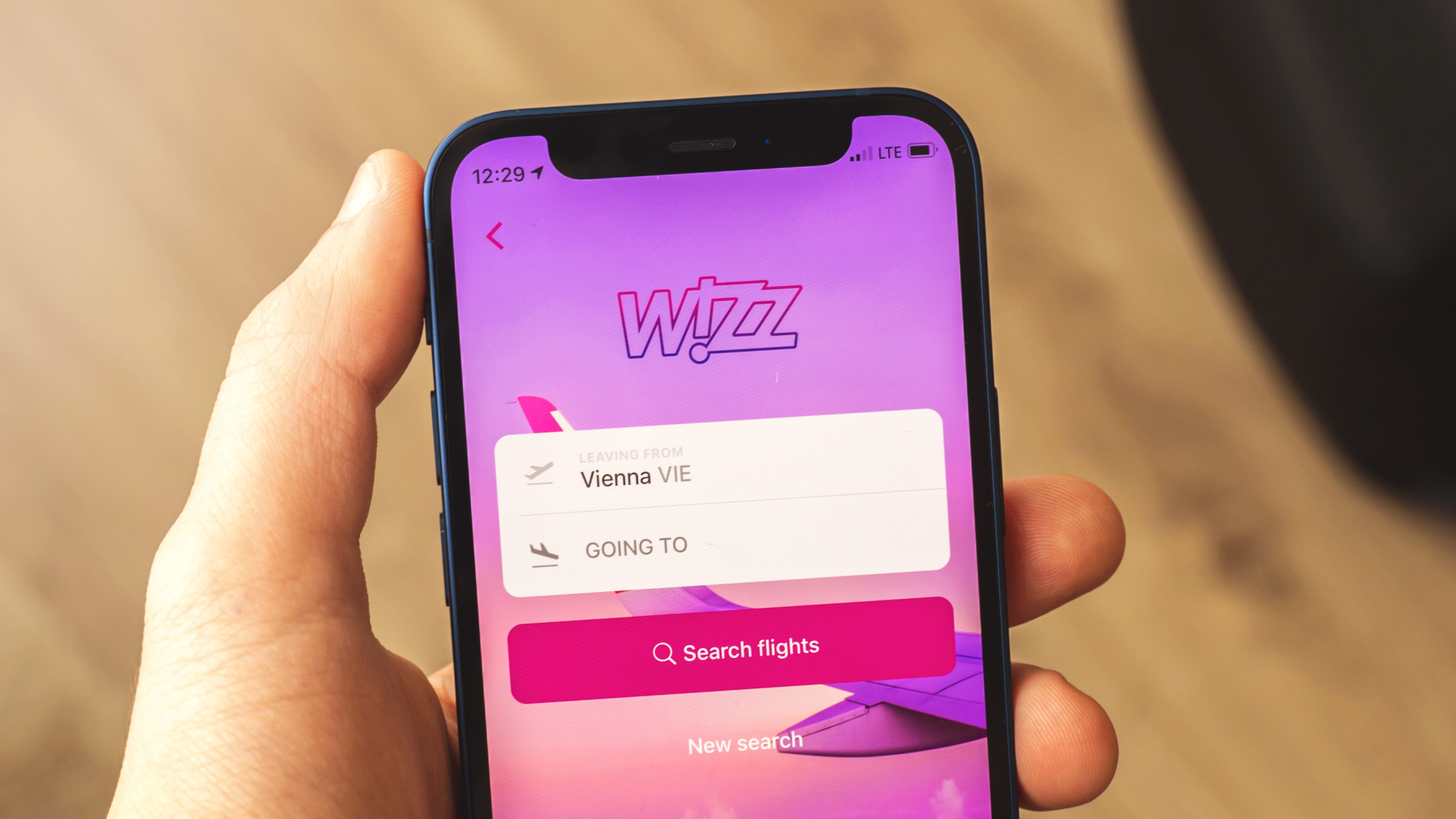 Wizz Air app. Photo: Shutterstock