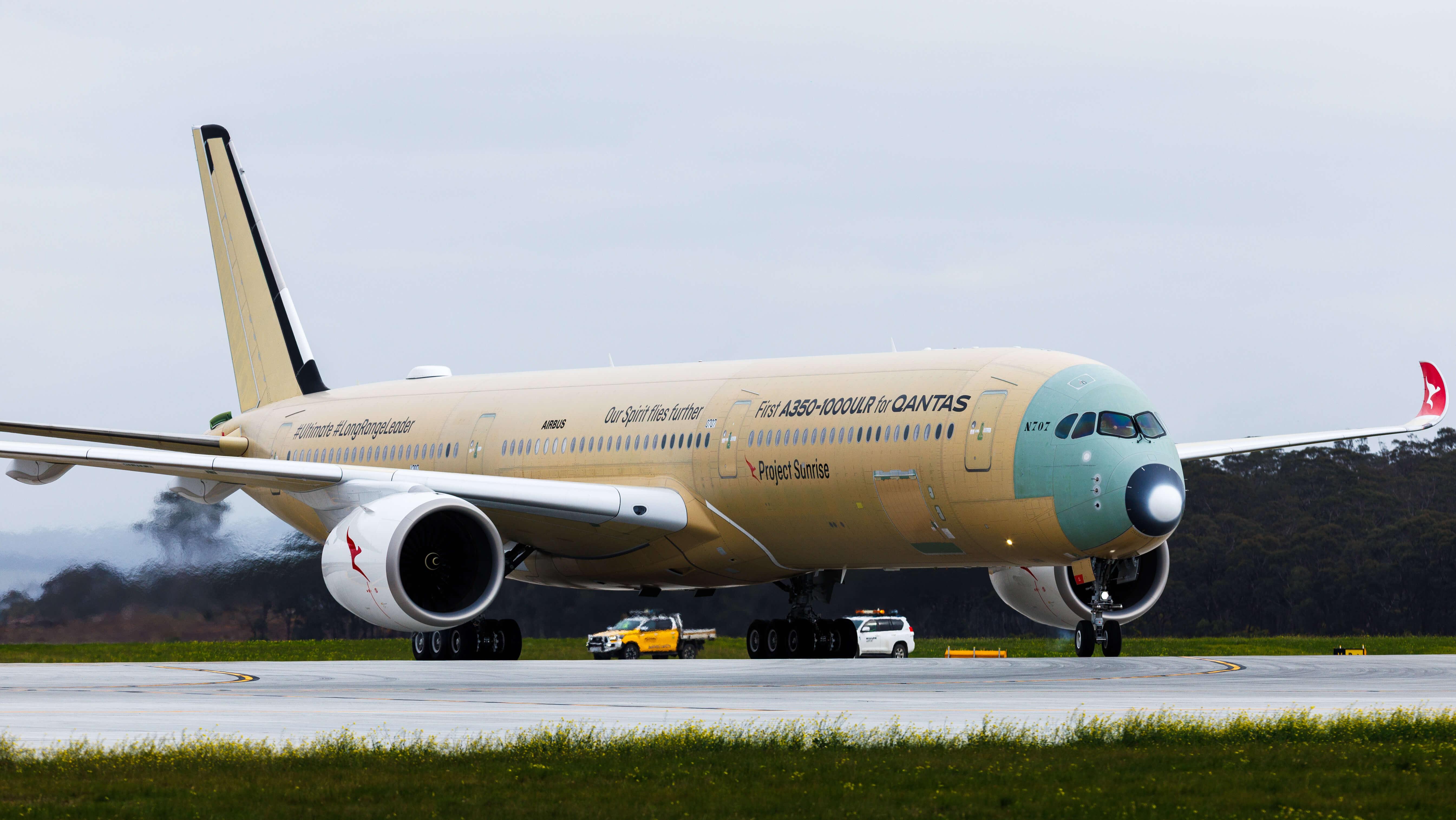   Airbus A350-1000ULR. צילום: Qantas