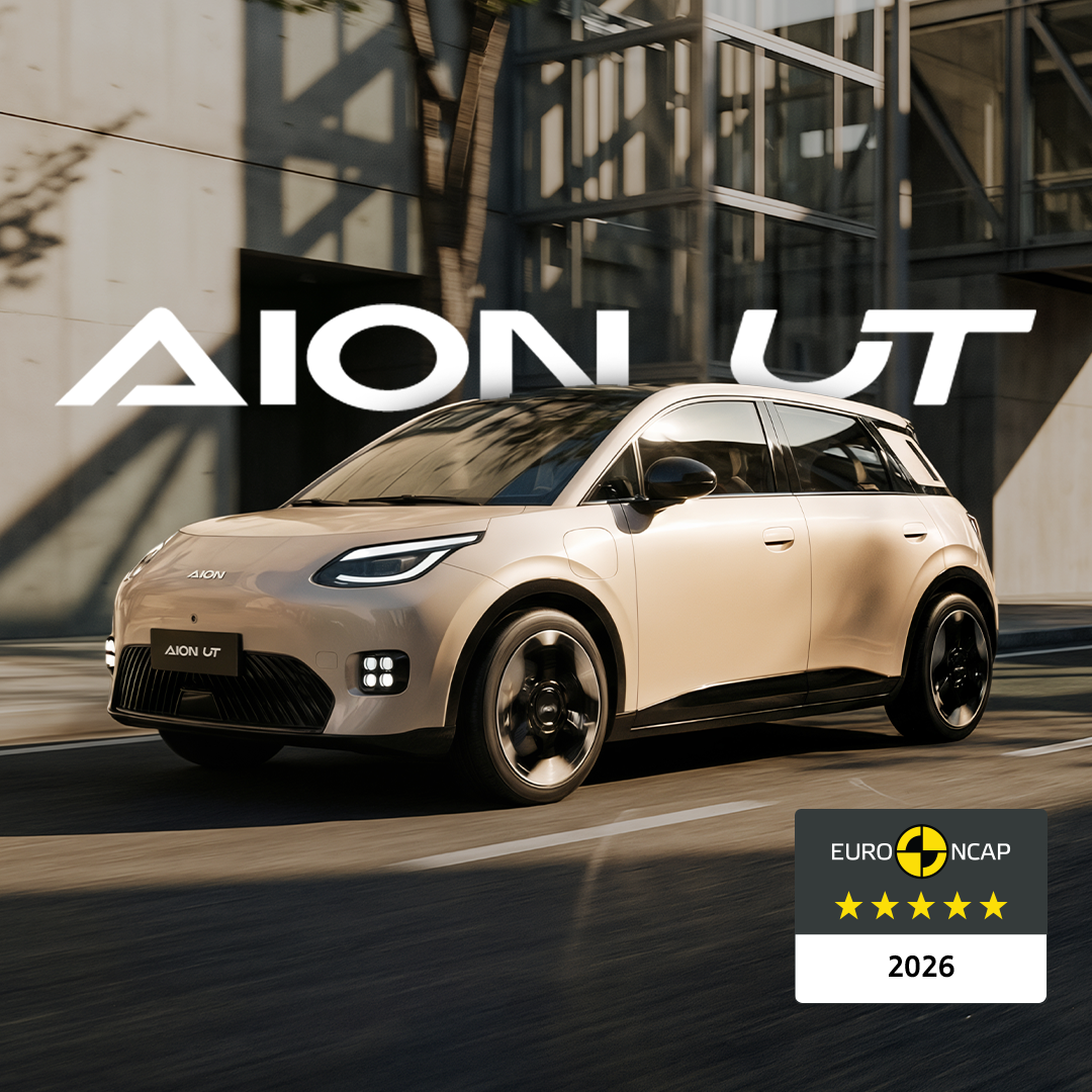 AION UT זוכה לדירוג הבטיחות המרבי של 5 כוכבים ב-Euro NCAP. צילום: AION