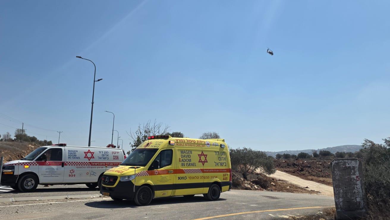 פיגוע בשומרון. צילום תיעוד מבצעי מד"א 